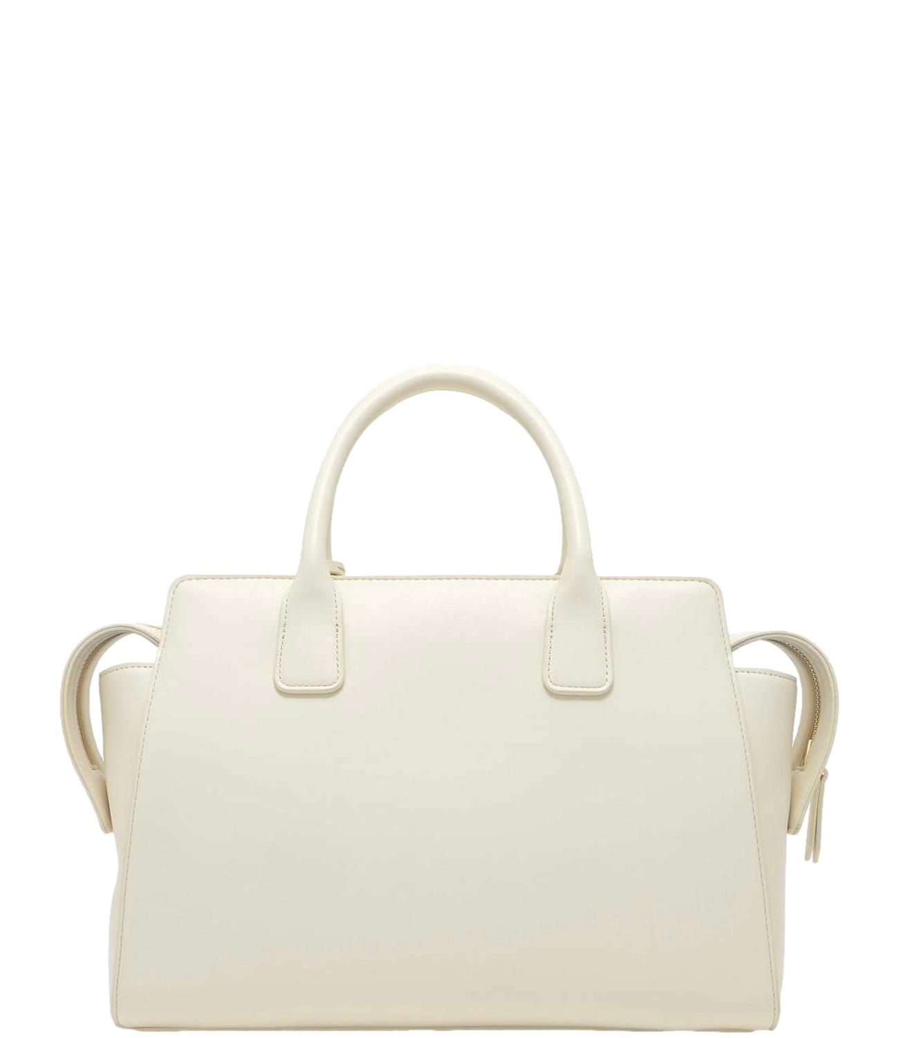 Borsa Armani Exchange bianca panna