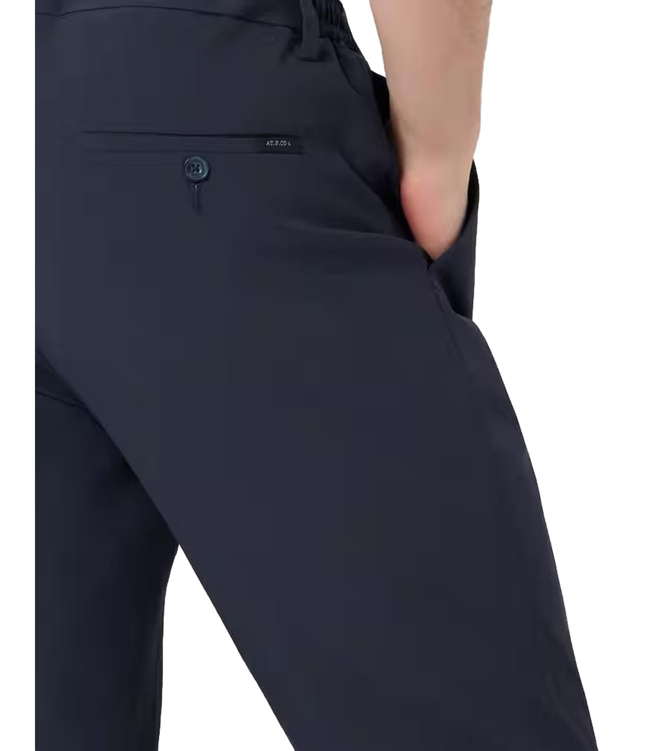Pantalone atpco blu in tessuto tecnico