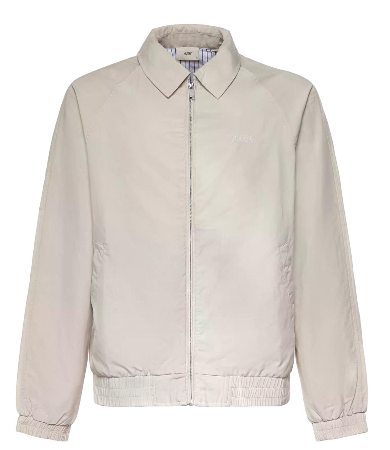Giacca con zip in misto cotone