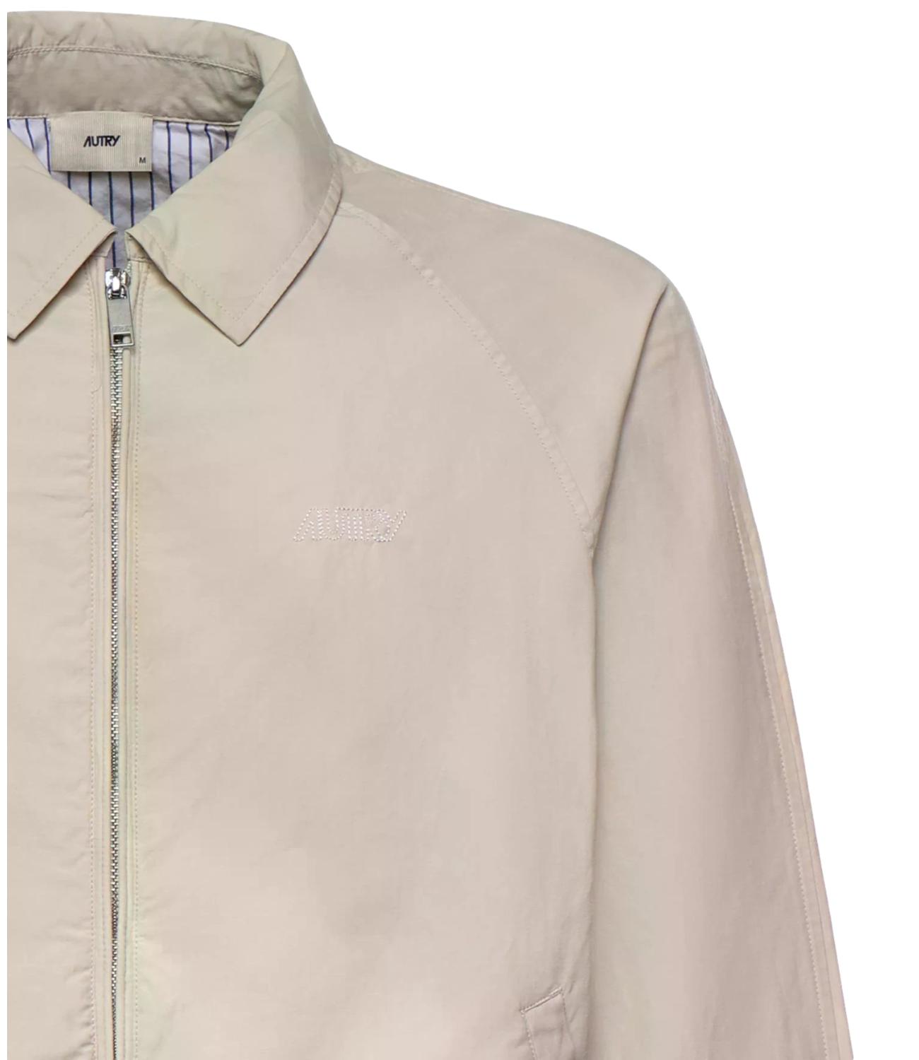 Giacca con zip in misto cotone