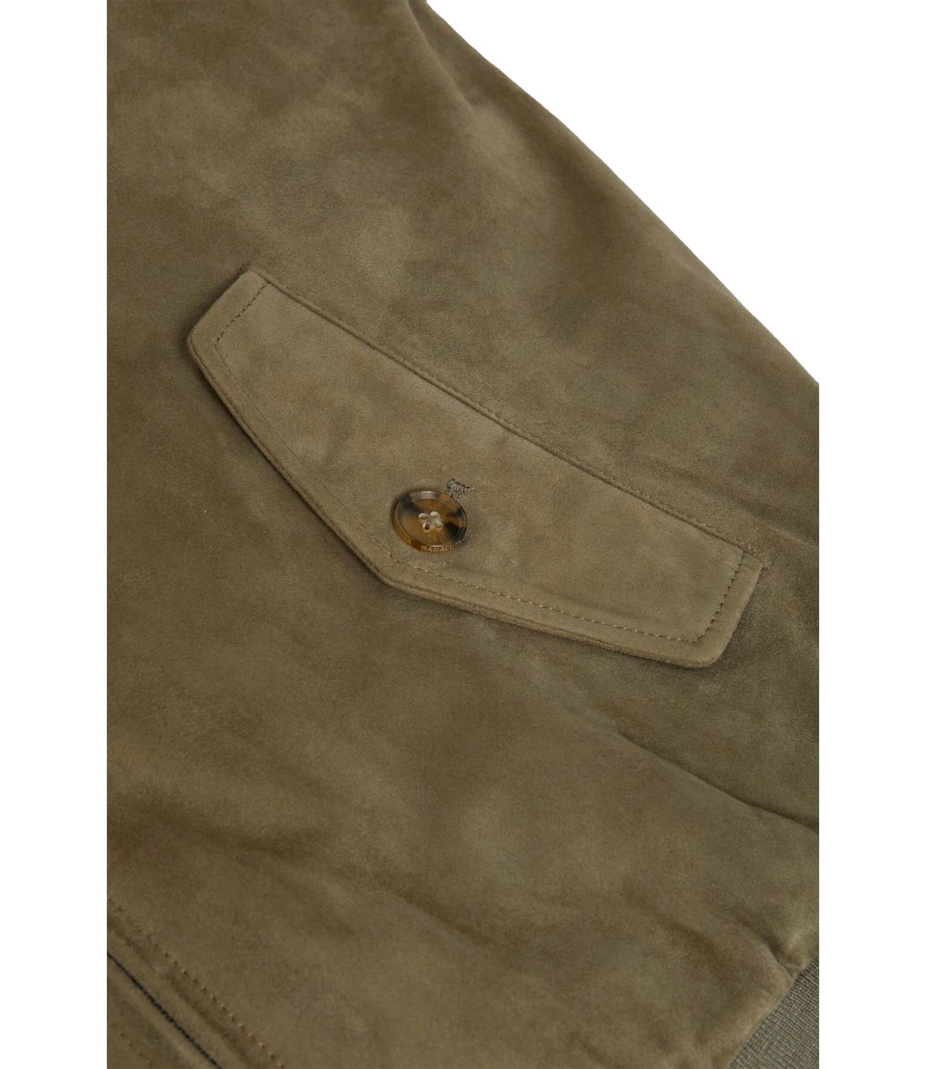 Giacca Camoscio Baracuta lichen green