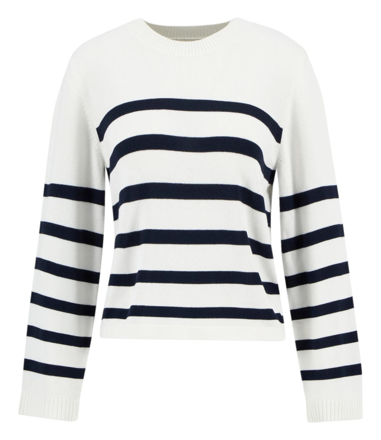 Maglioncino bianco e blu donna