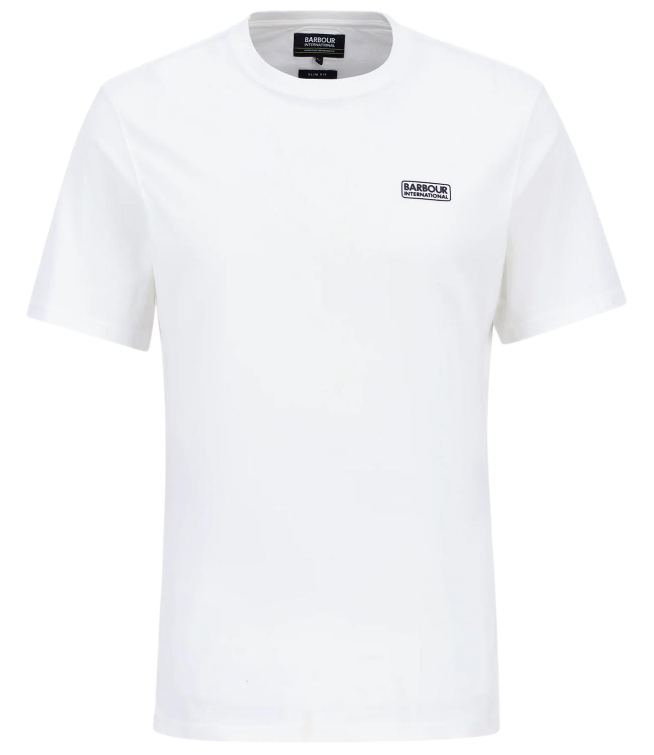 Barbour T-Shirt Small Logo bianco uomo