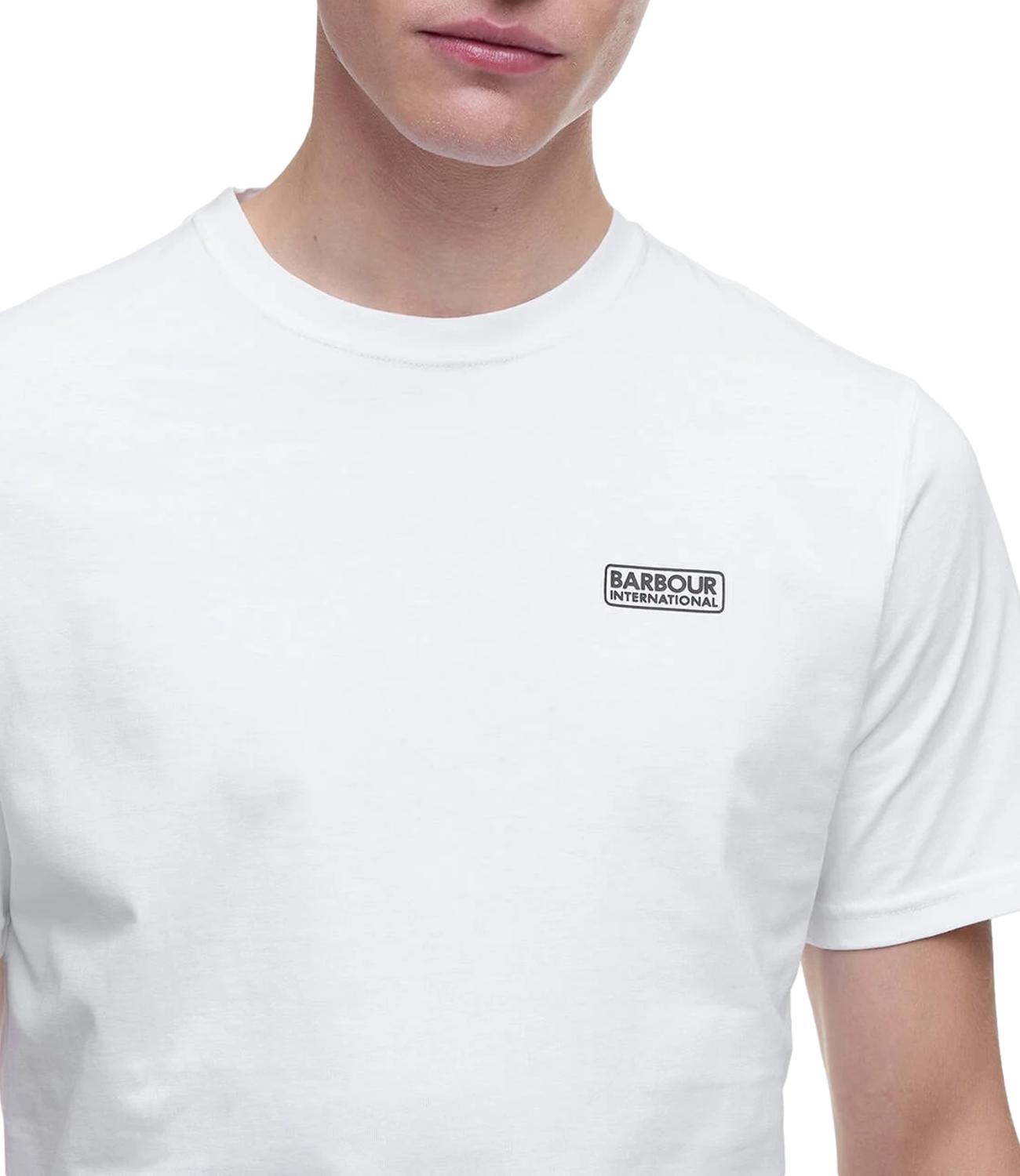 Barbour T-Shirt Small Logo bianco uomo