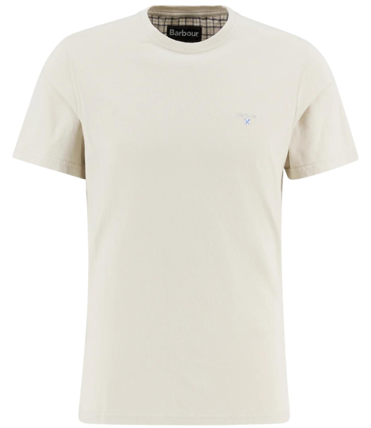 Barbour T-Shirt Tartan Sports Tee beige uomo