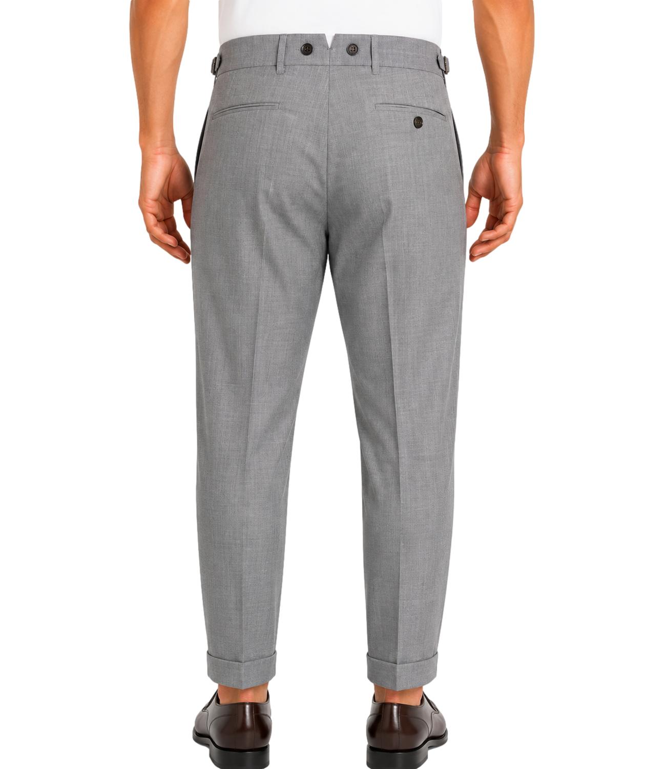 Pantalone Berwich Barber Long grigio