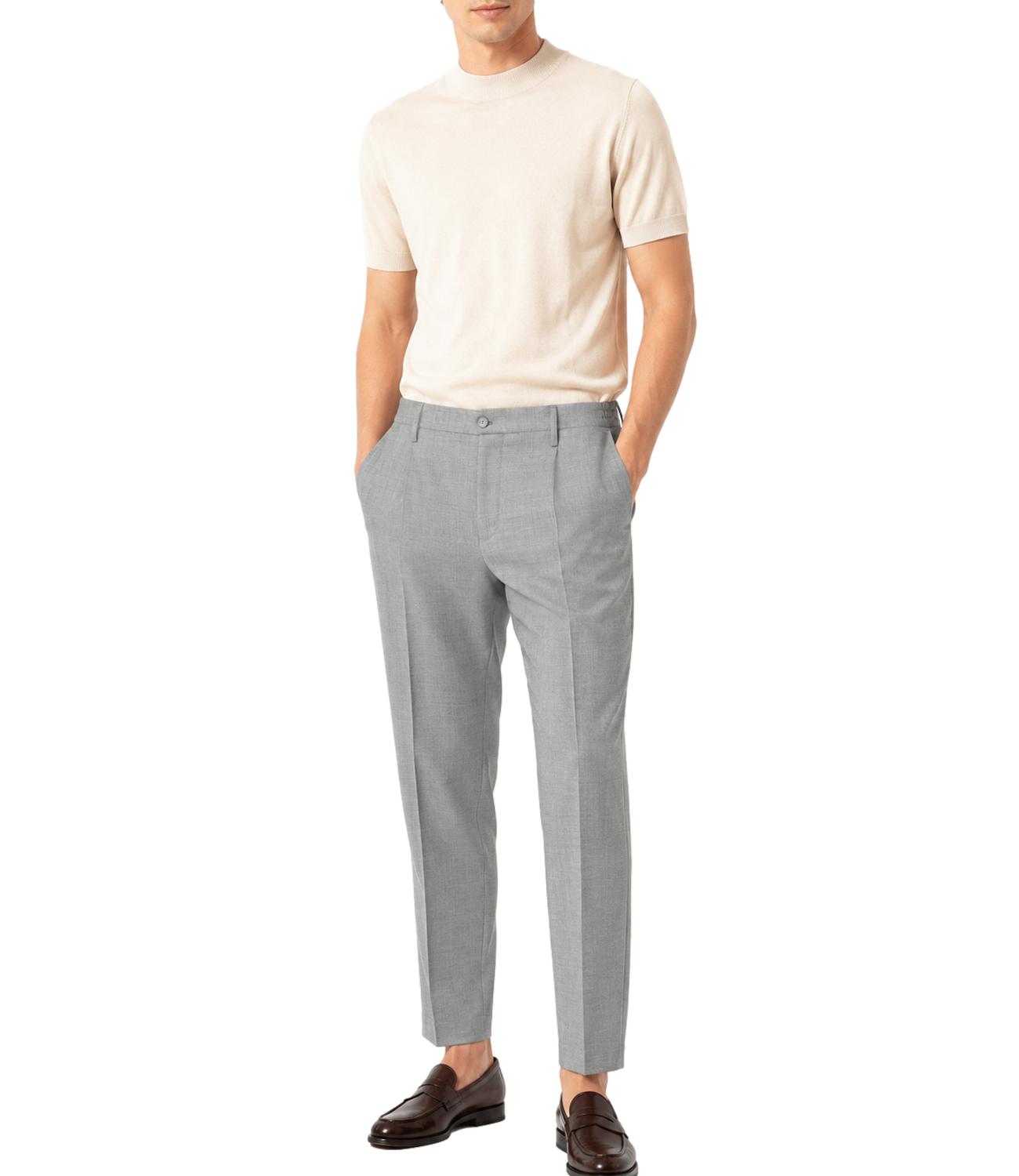 Pantalone Berwich Barber Long grigio