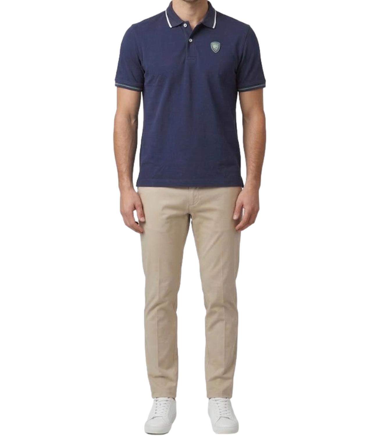 Blauer Polo Peter Blu Uomo