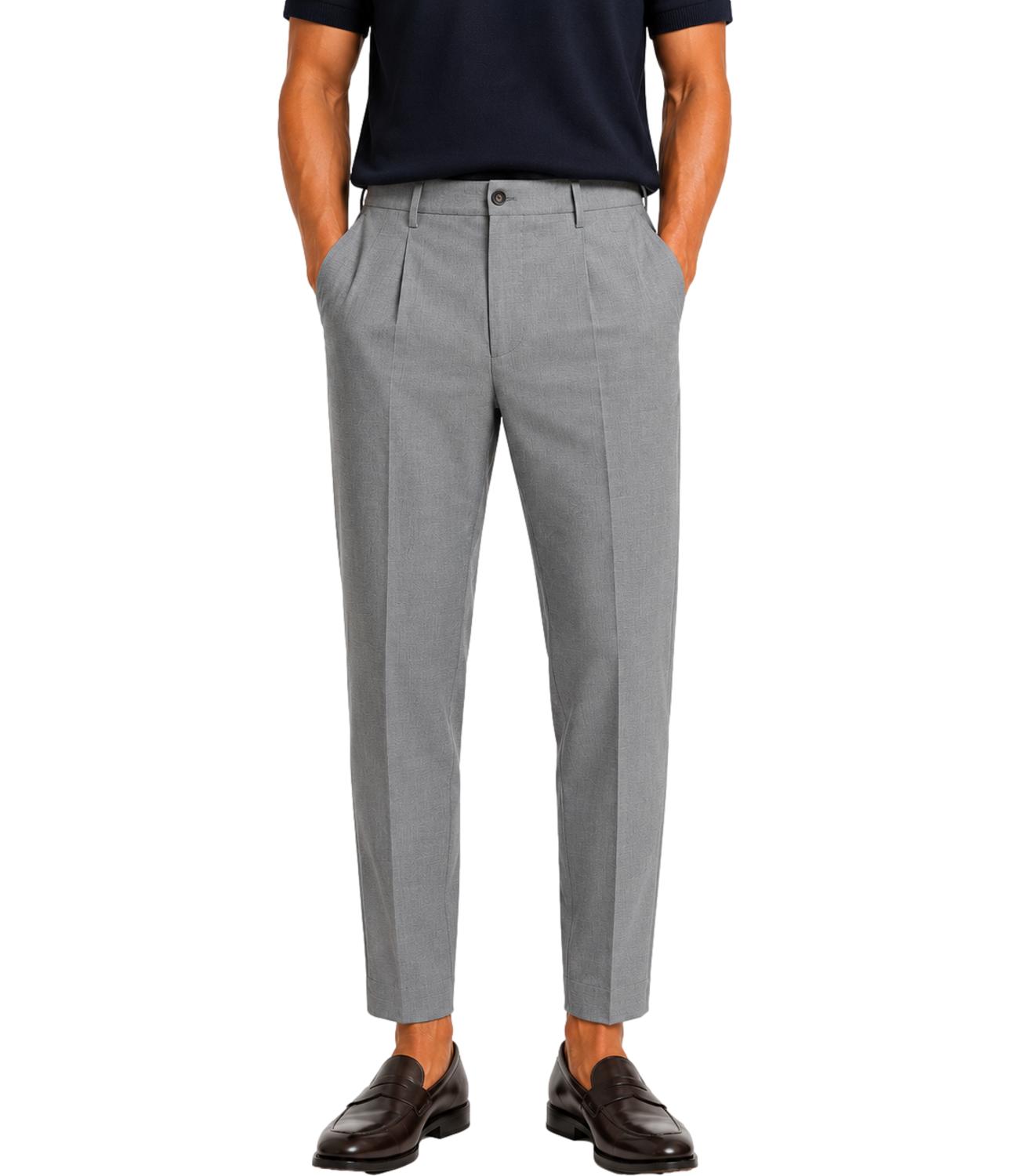 Pantalone Briglia grigio in fresco lana