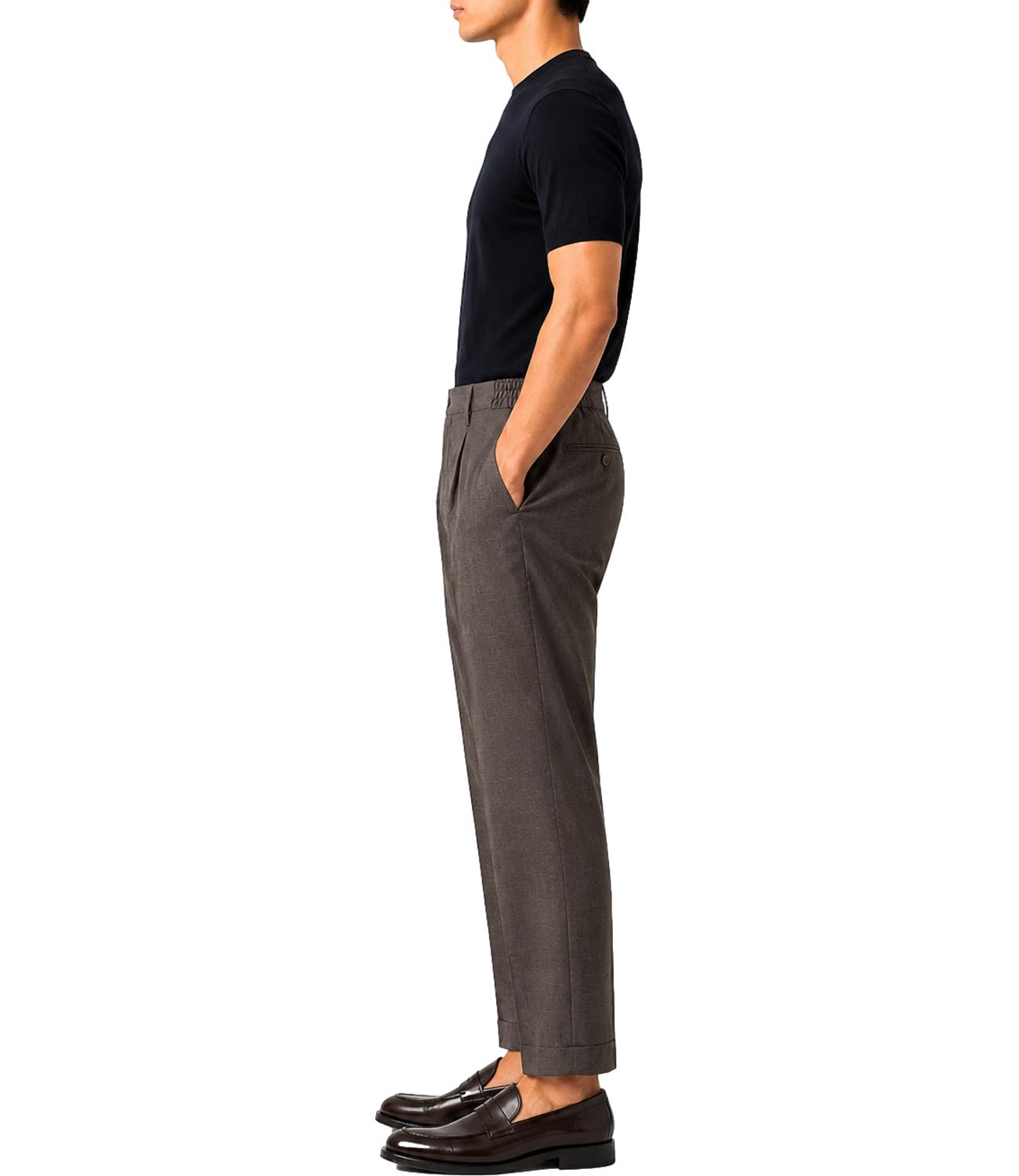 Pantalone Briglia marrone in fresco lana