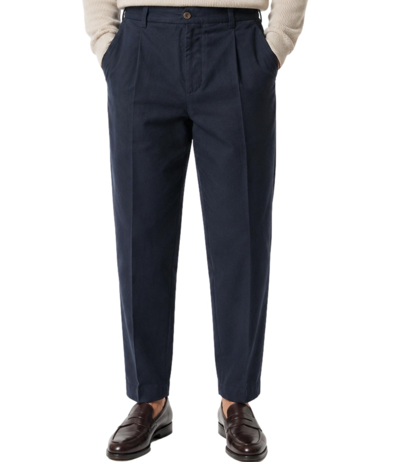 Pantalone Briglia blu in cotone