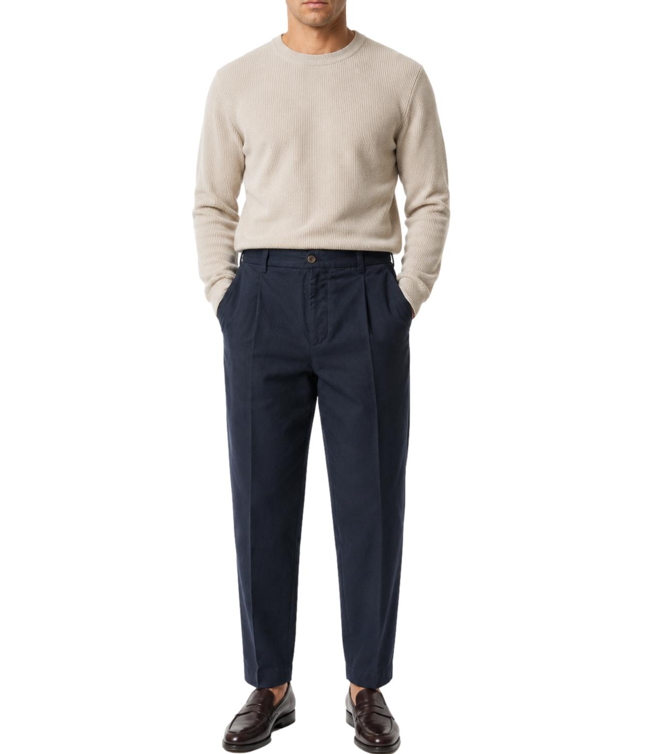 Pantalone Briglia blu in cotone