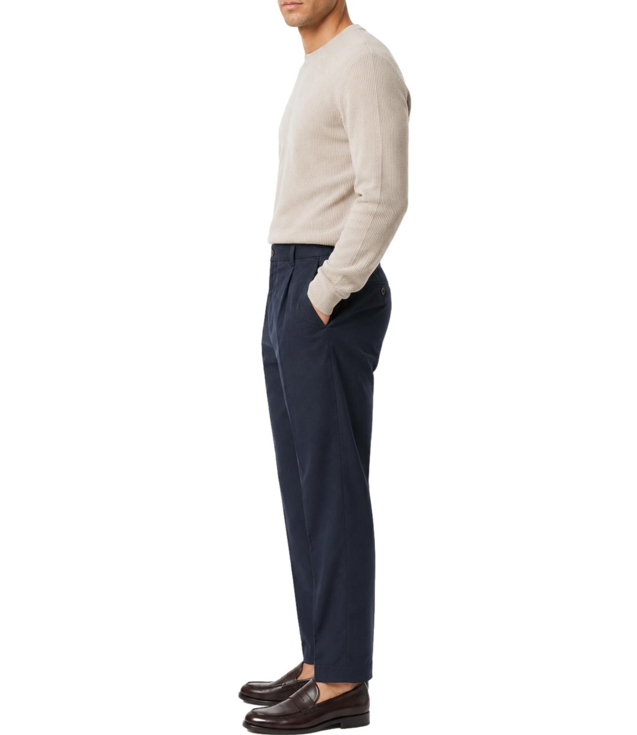 Pantalone Briglia blu in cotone
