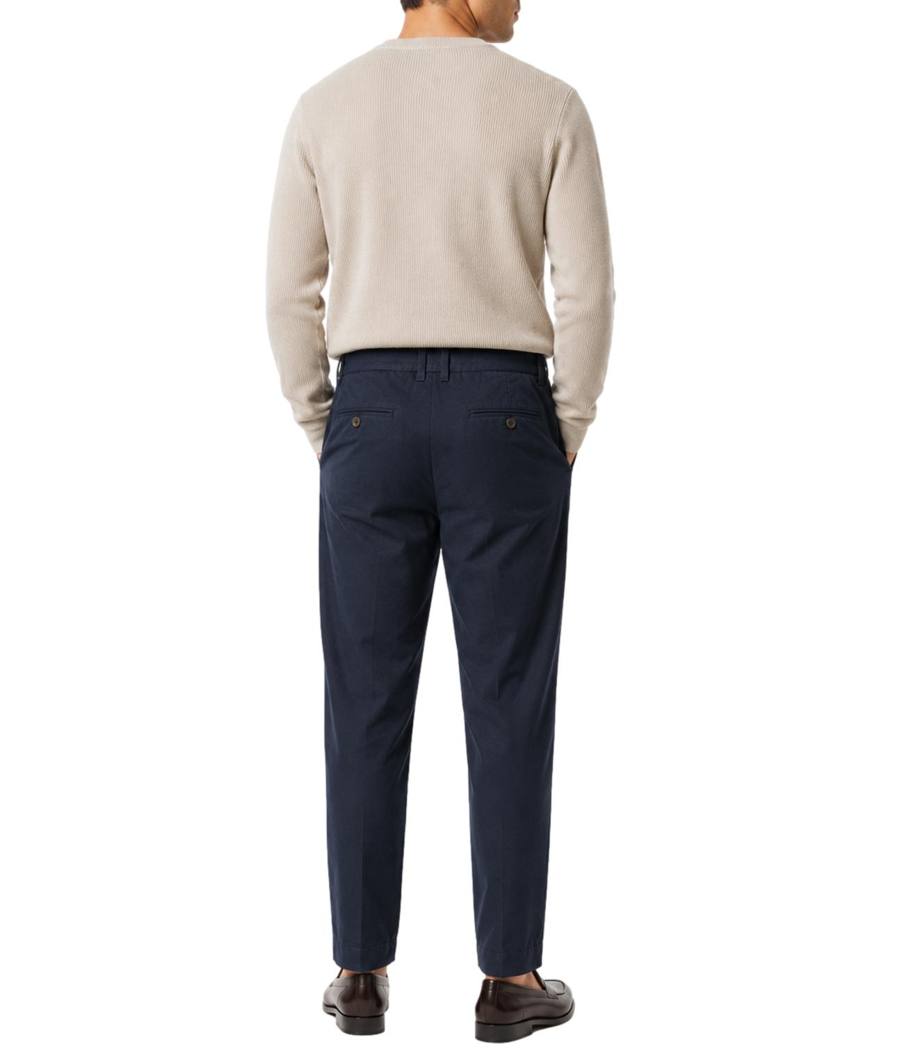 Pantalone Briglia blu in cotone