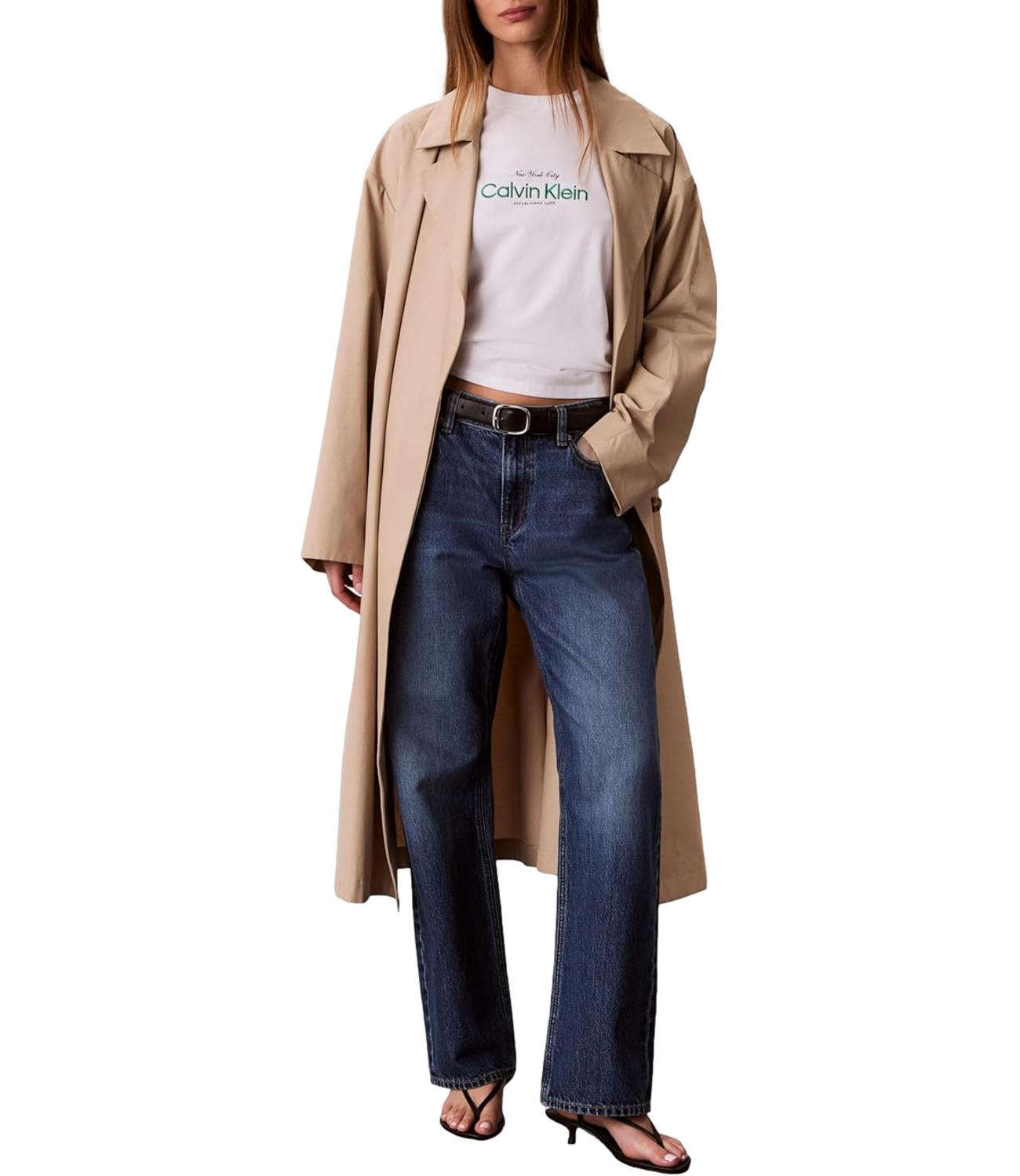T-shirt Calvin Klein Jeans a maniche corte con logo "New York City" Bianca Donna