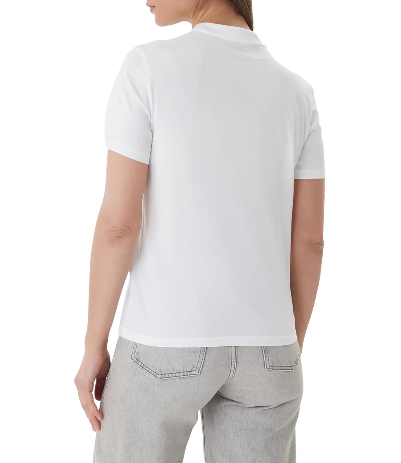 T-shirt Calvin Klein Jeans a maniche corte con logo monogramma centrale Bianca Donna