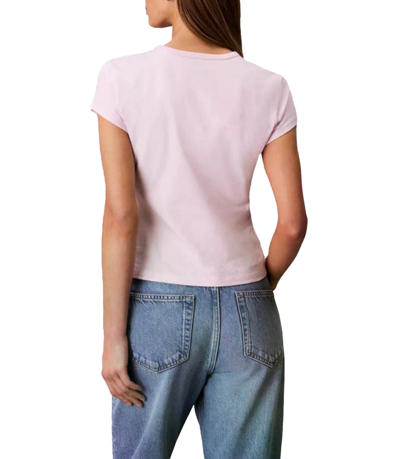 T-shirt Calvin Klein place institutional baby tee cradle pink