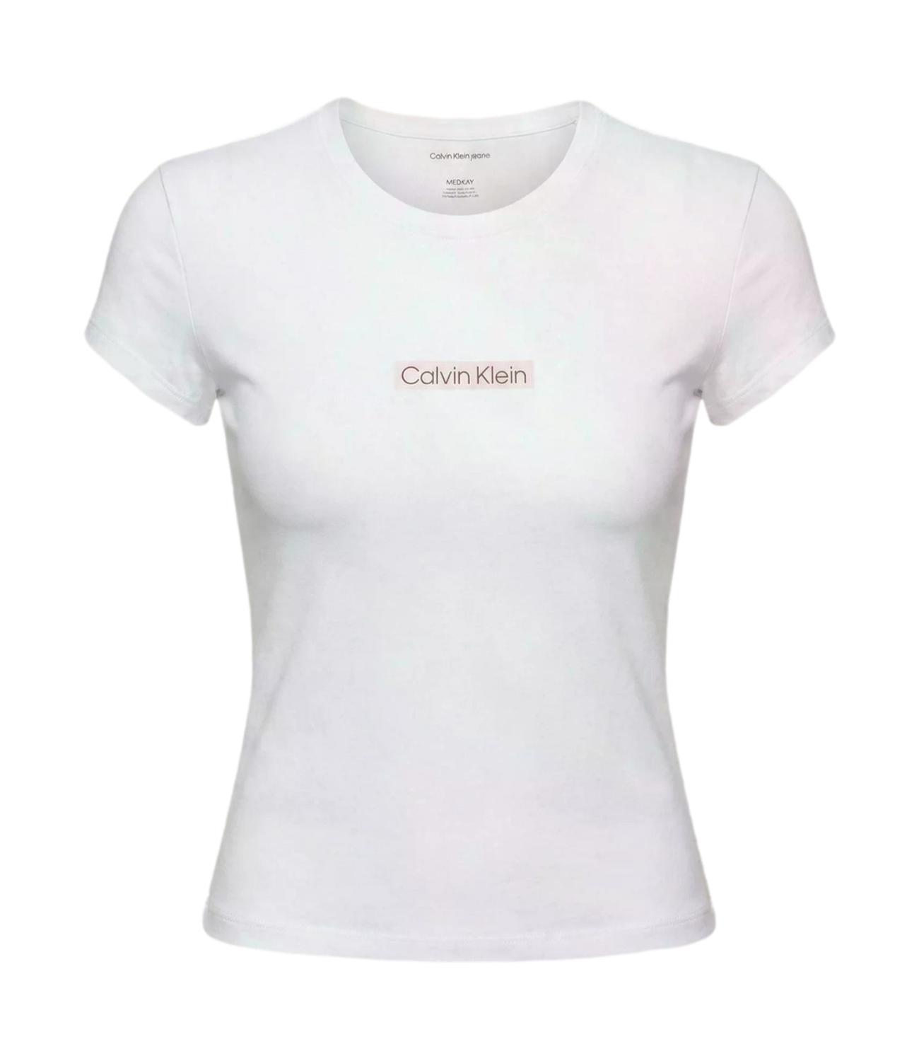 T-shirt Calvin Klein place institutional baby tee bright white