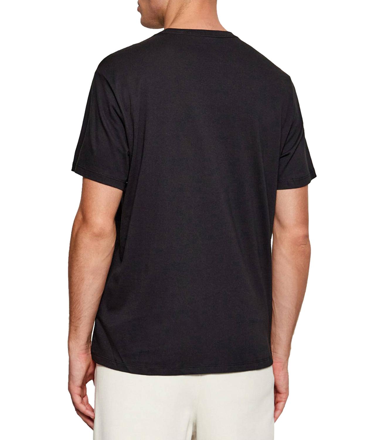 Calvin Klein tshirt uomo nera logo centrale