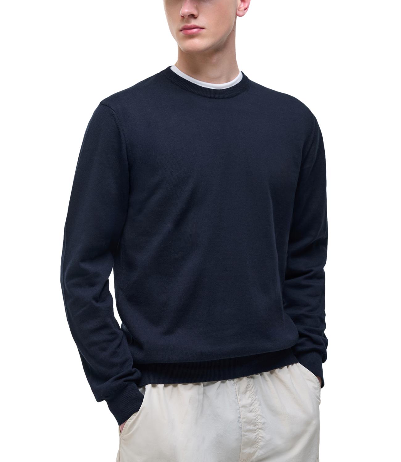 Long Sleeves Cotton Crewneck Jumper