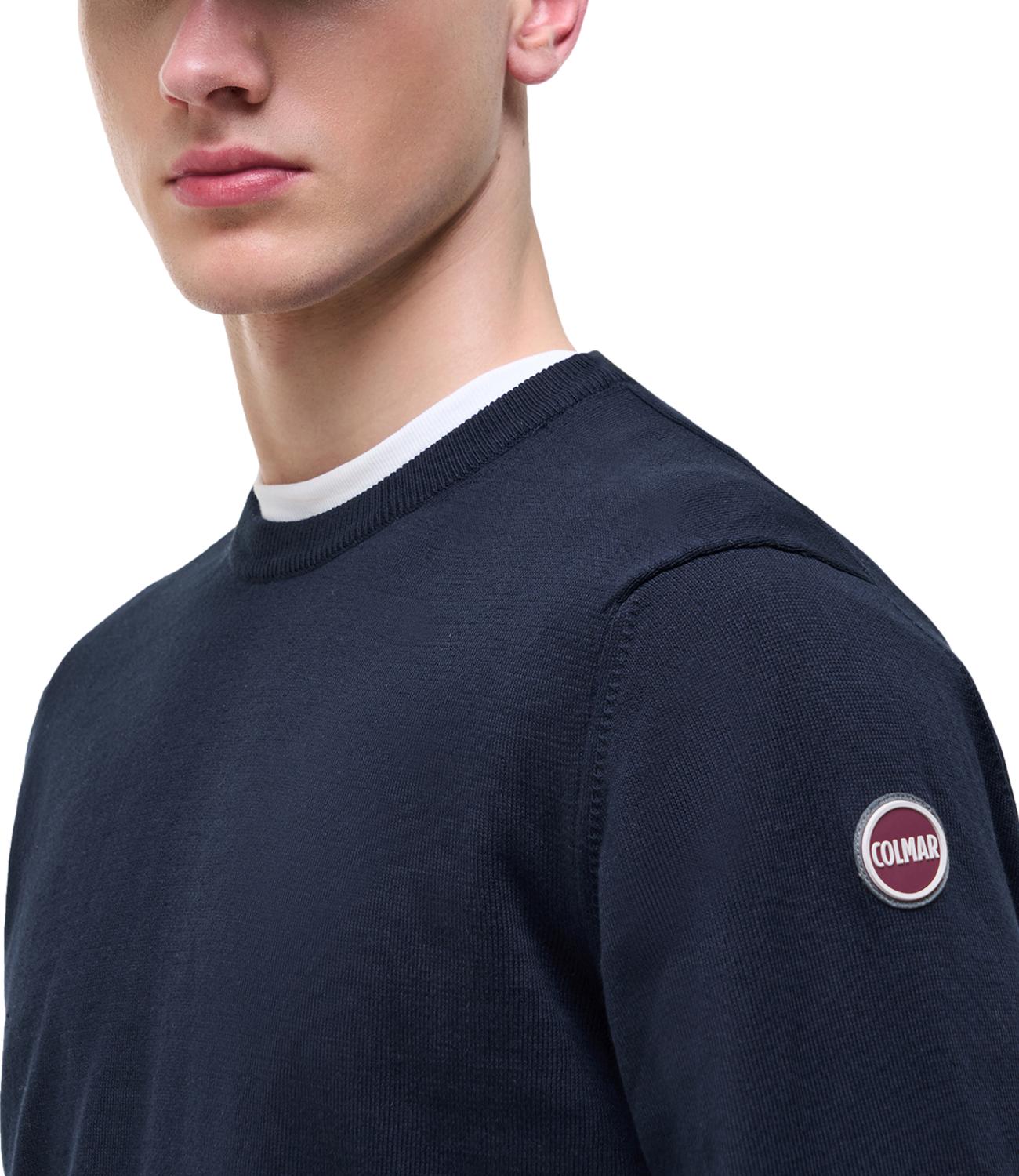 Long Sleeves Cotton Crewneck Jumper