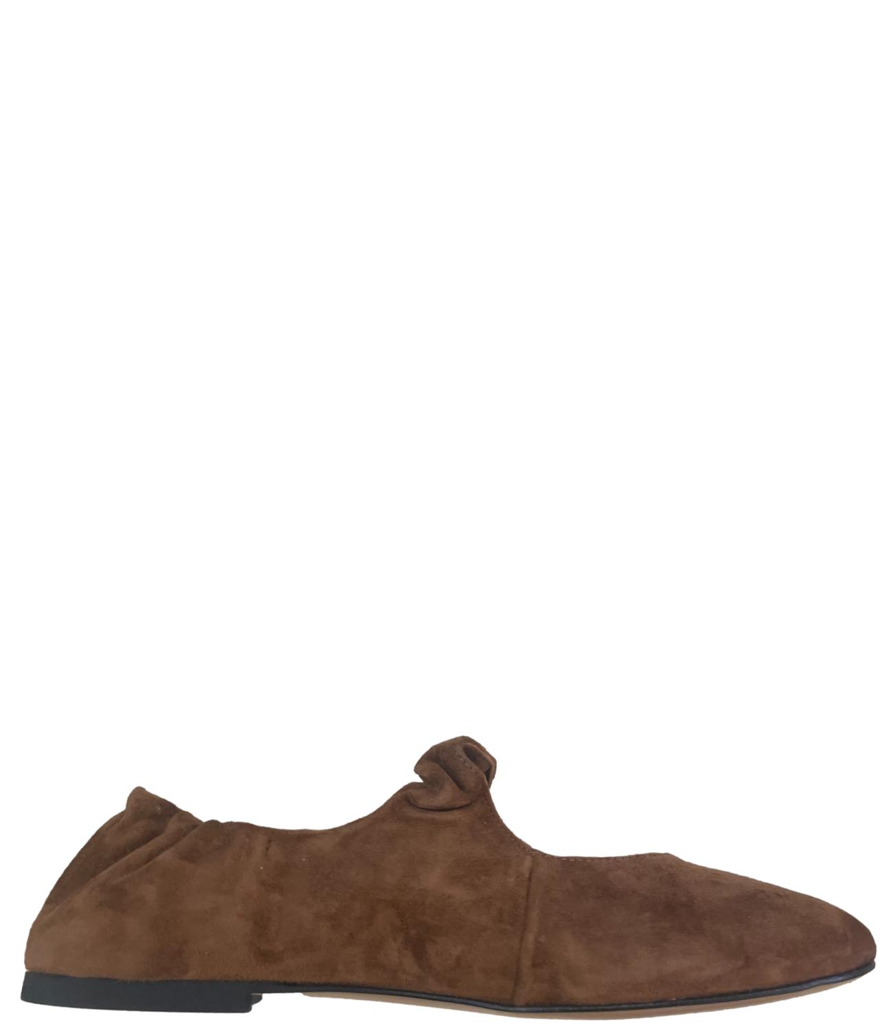 Divine Follie Ballerina Camoscio Visone Donna