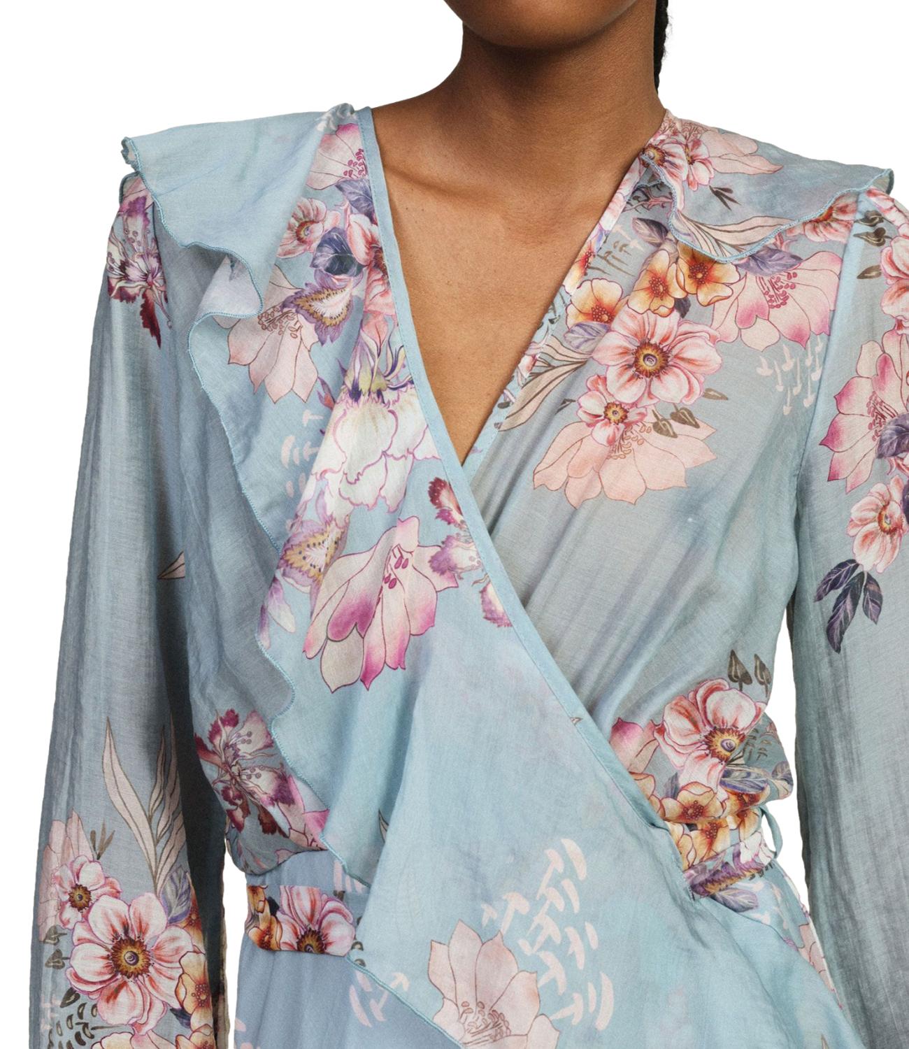Motel Camicia Riga Celeste Donna