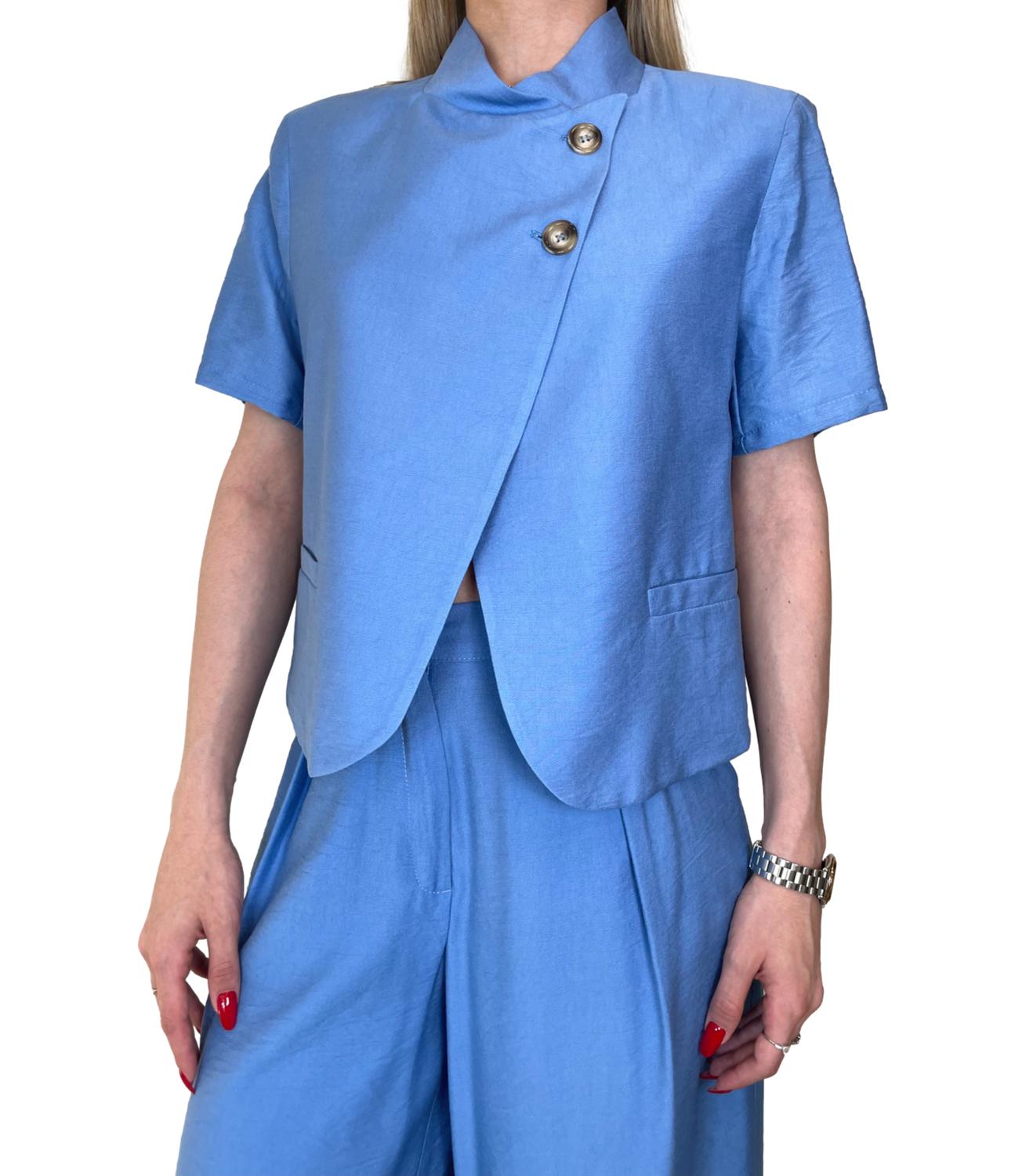 Dixie Giacca Celeste Donna