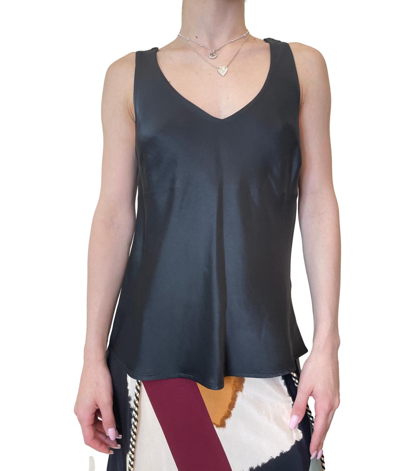 Dixie Canotta Nero Donna