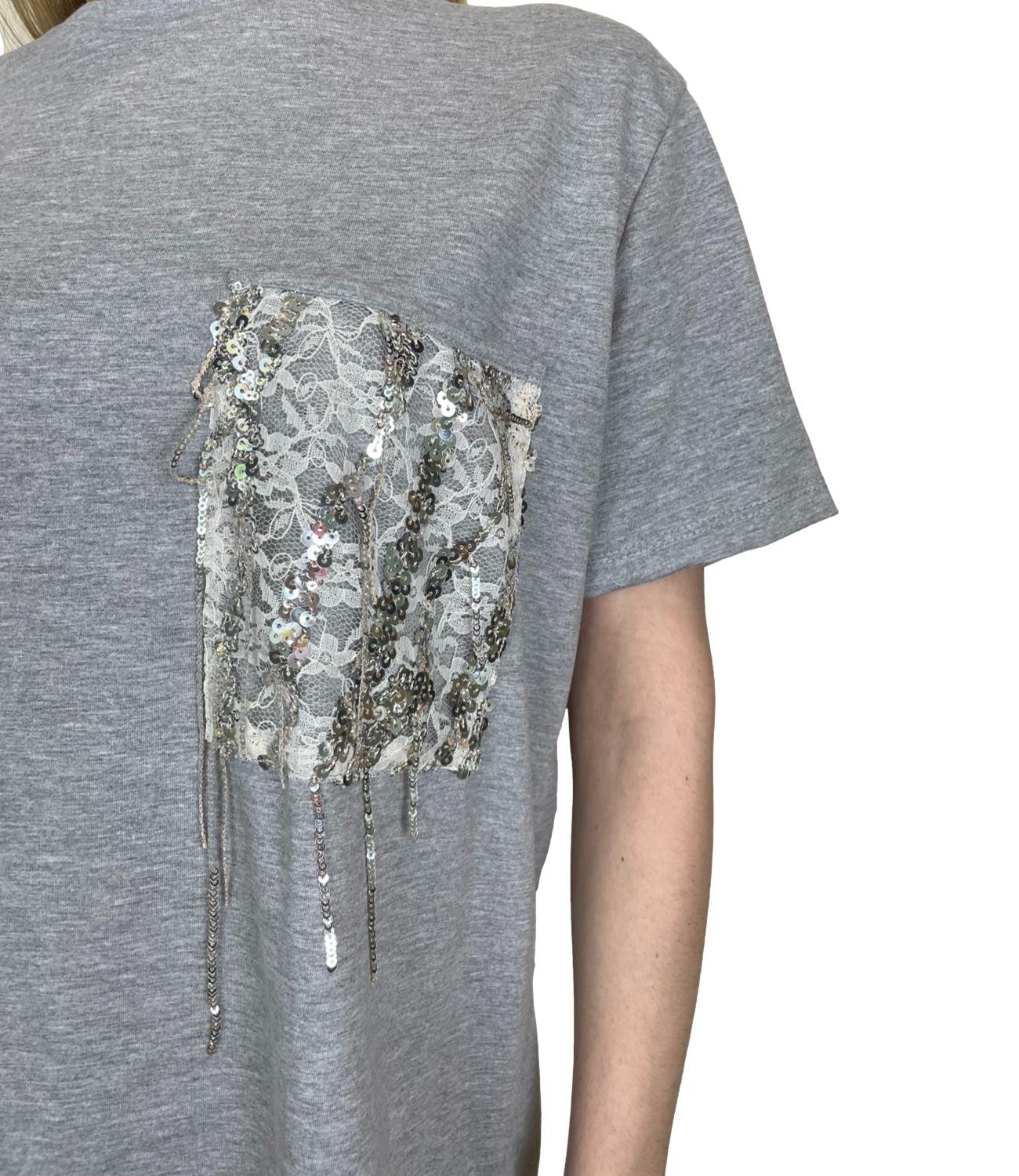 Dixie T-shirt Grigio Chiaro Donna