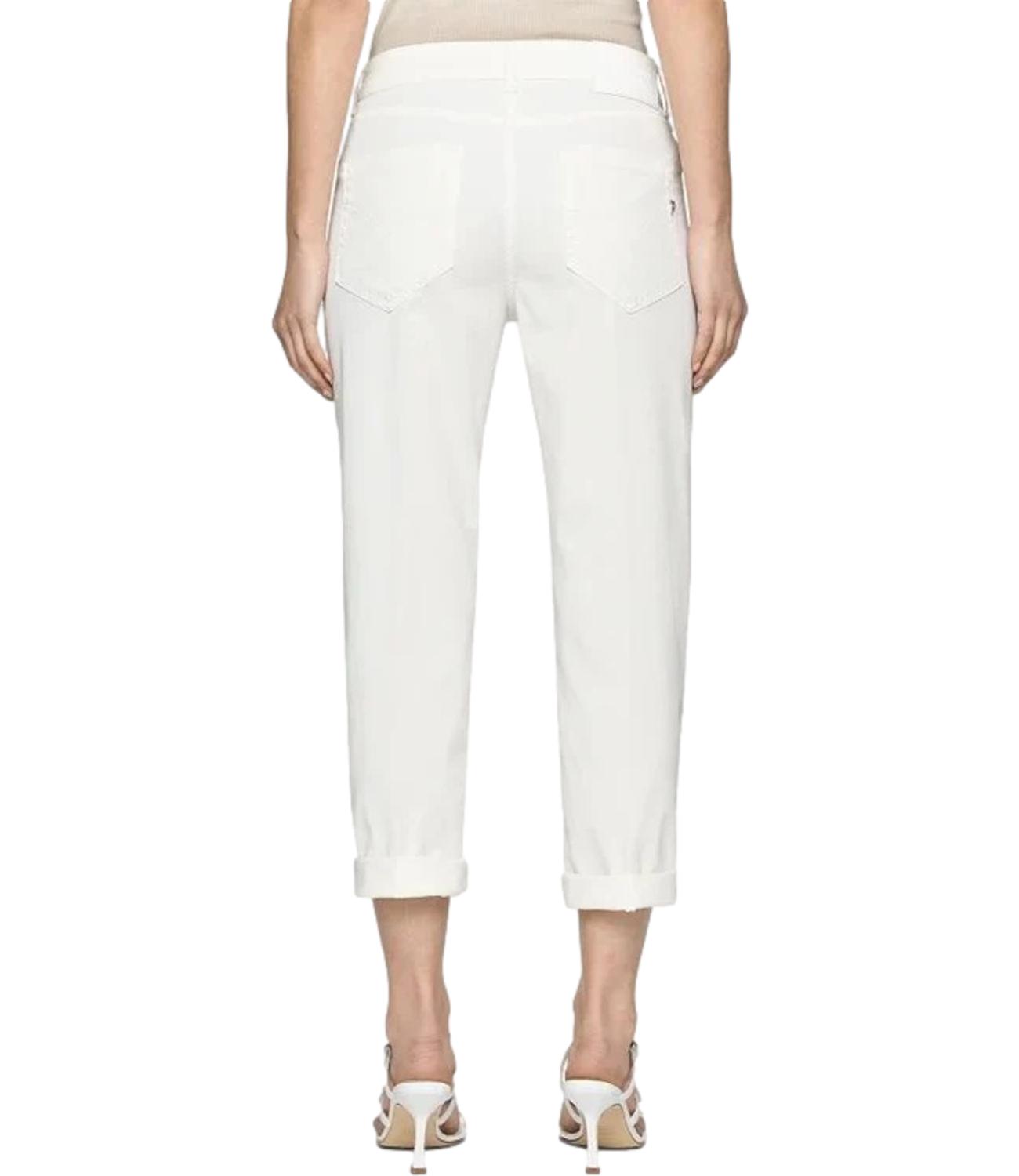 Pantalone Koons Bottoni Gioielli bianco