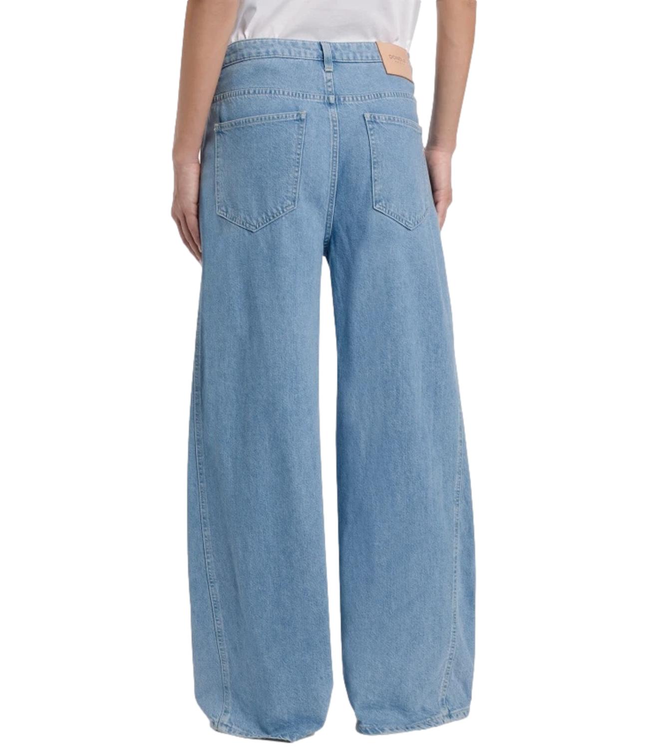 Dondup Jeans Cristy wide leg blu denim donna