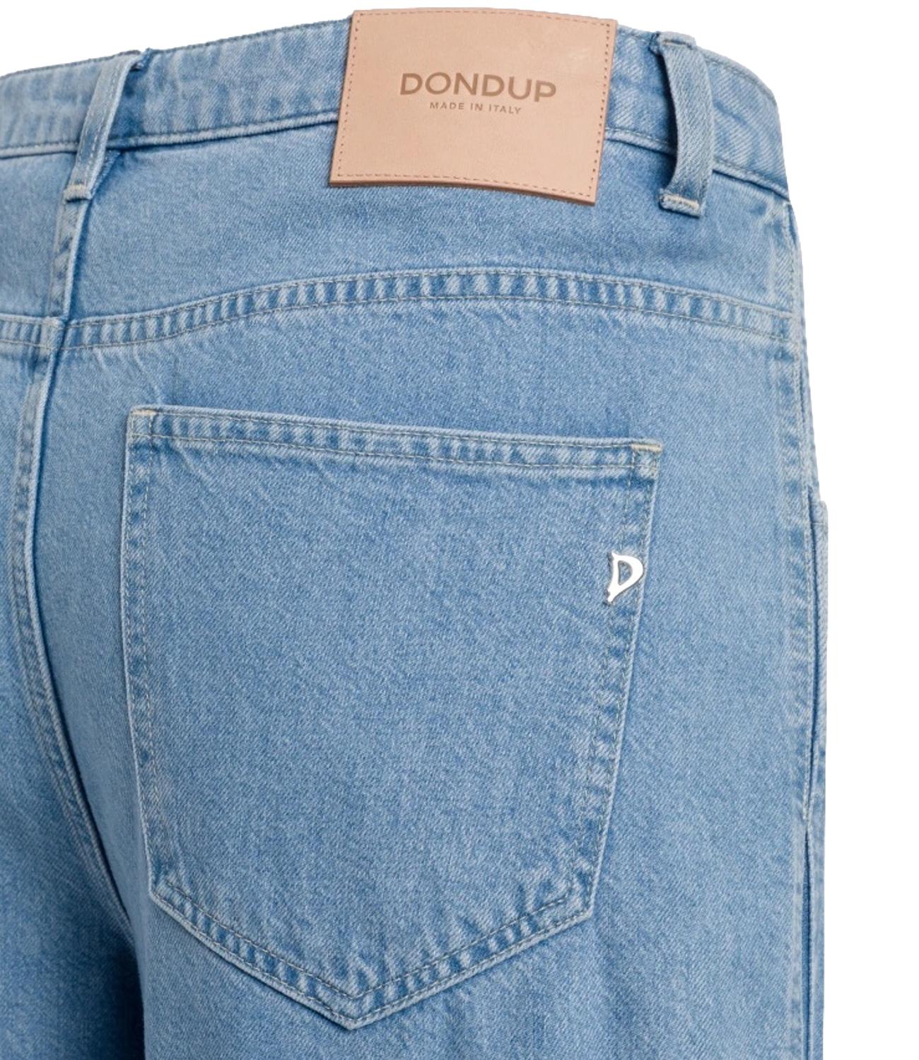 Dondup Jeans Cristy wide leg blu denim donna