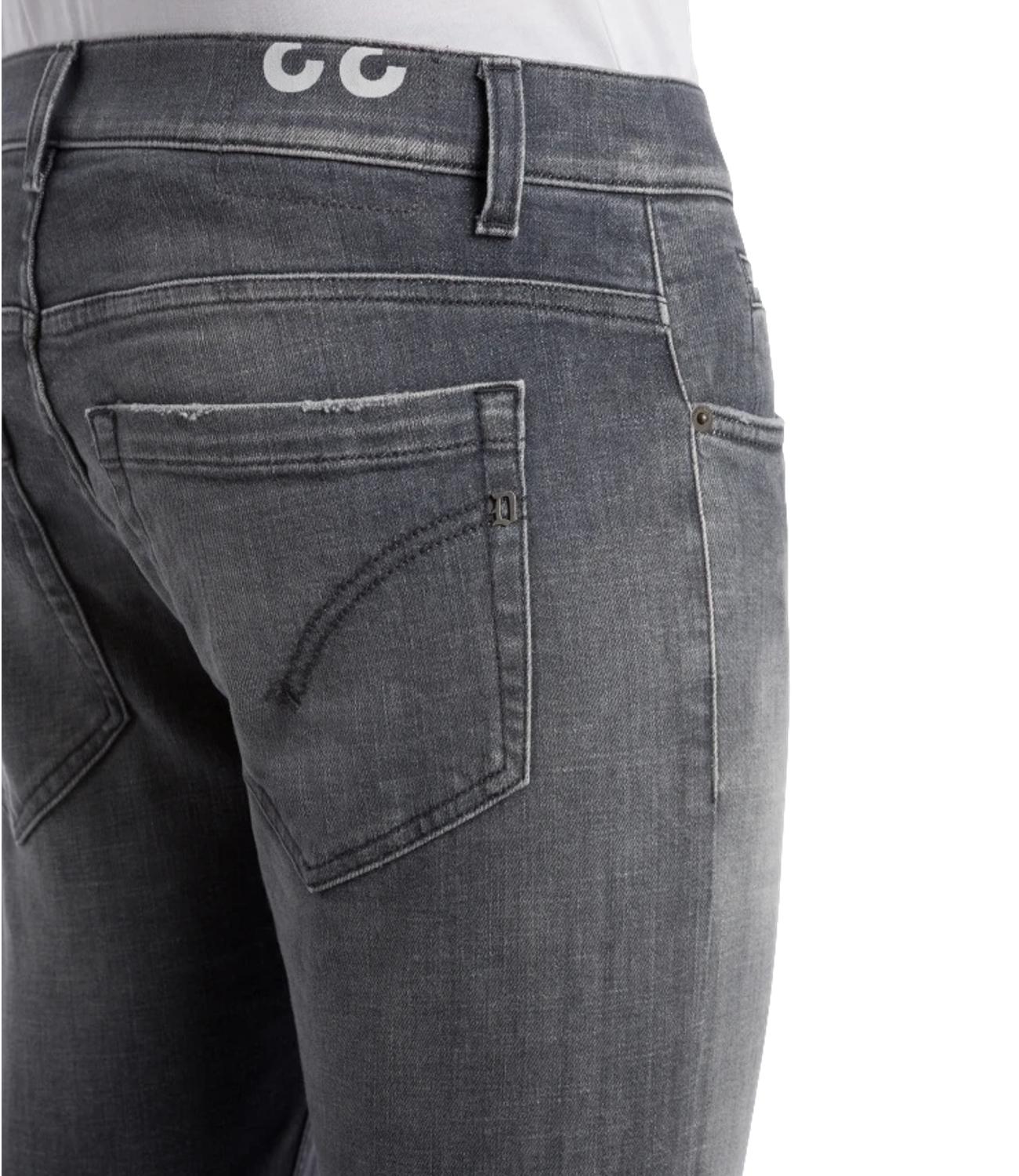 Dondup Jeans George skinny grigio uomo