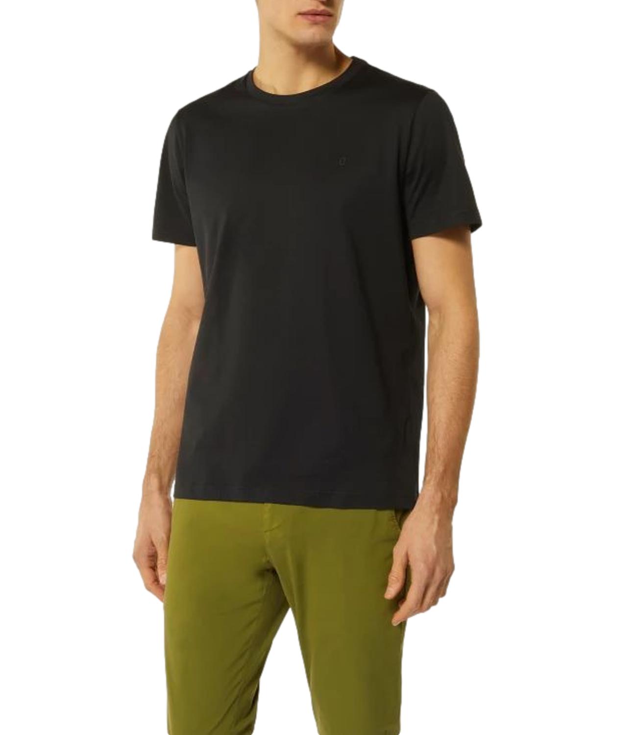 T-Shirt Uomo Nero Dondup