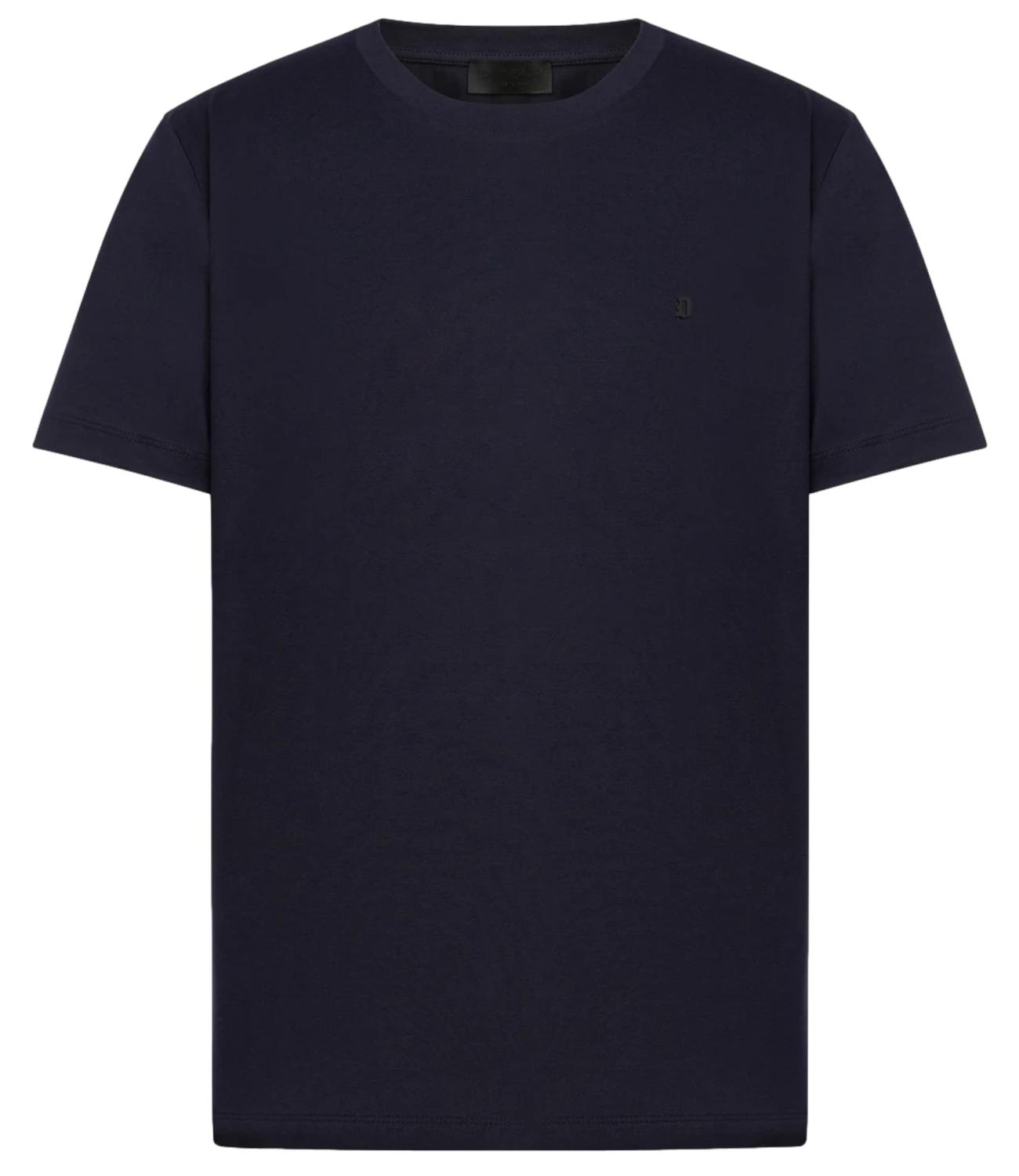 Dondup T-Shirt girocollo blu universo uomo