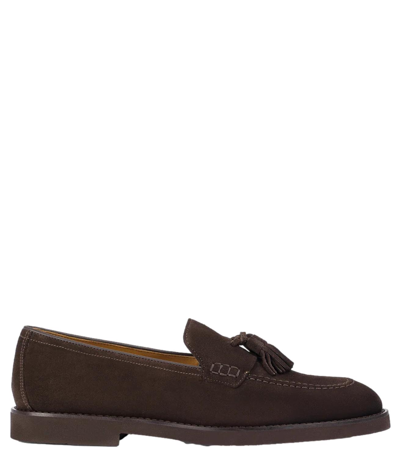 Doucal's mocassino suede marrone uomo