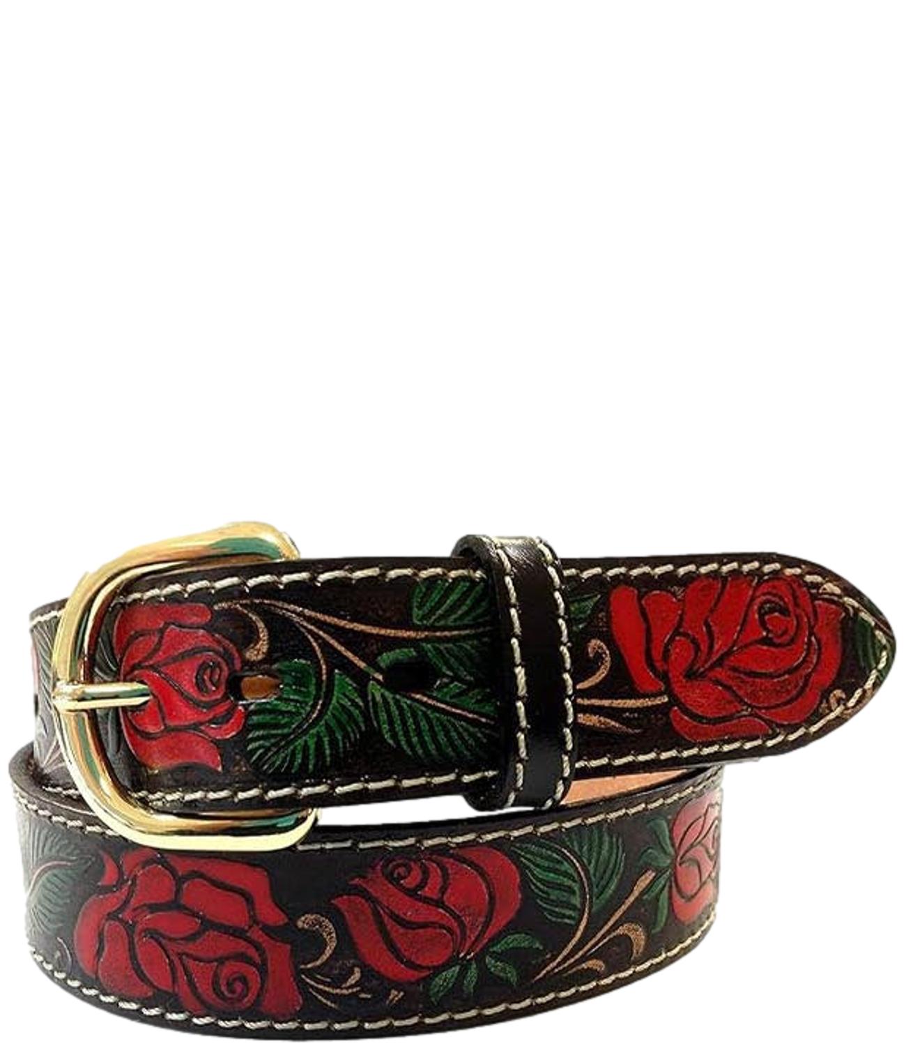 Cintura Unisex Marrone fantasia rose