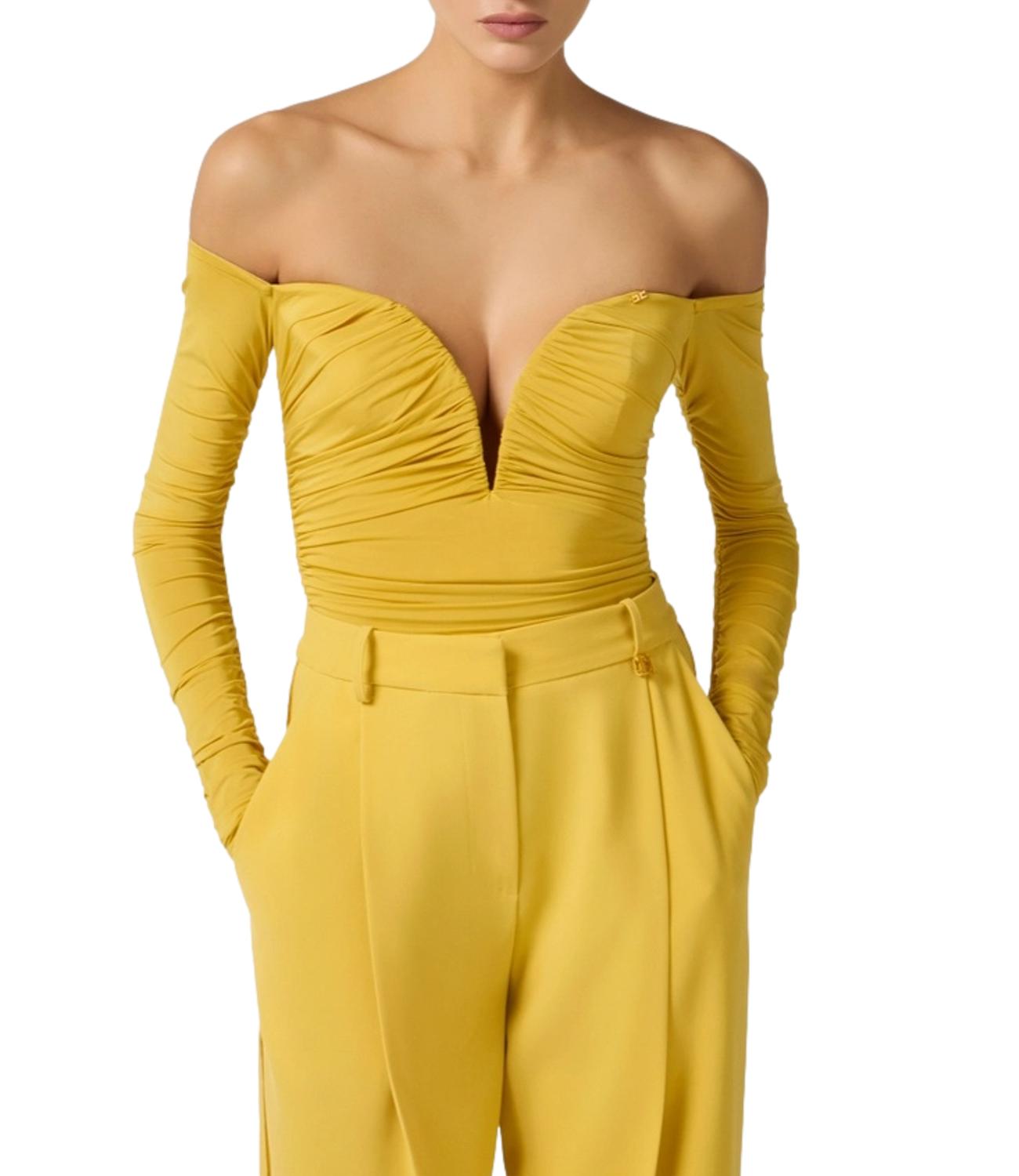 EF Body in jersey crêpe giallo donna