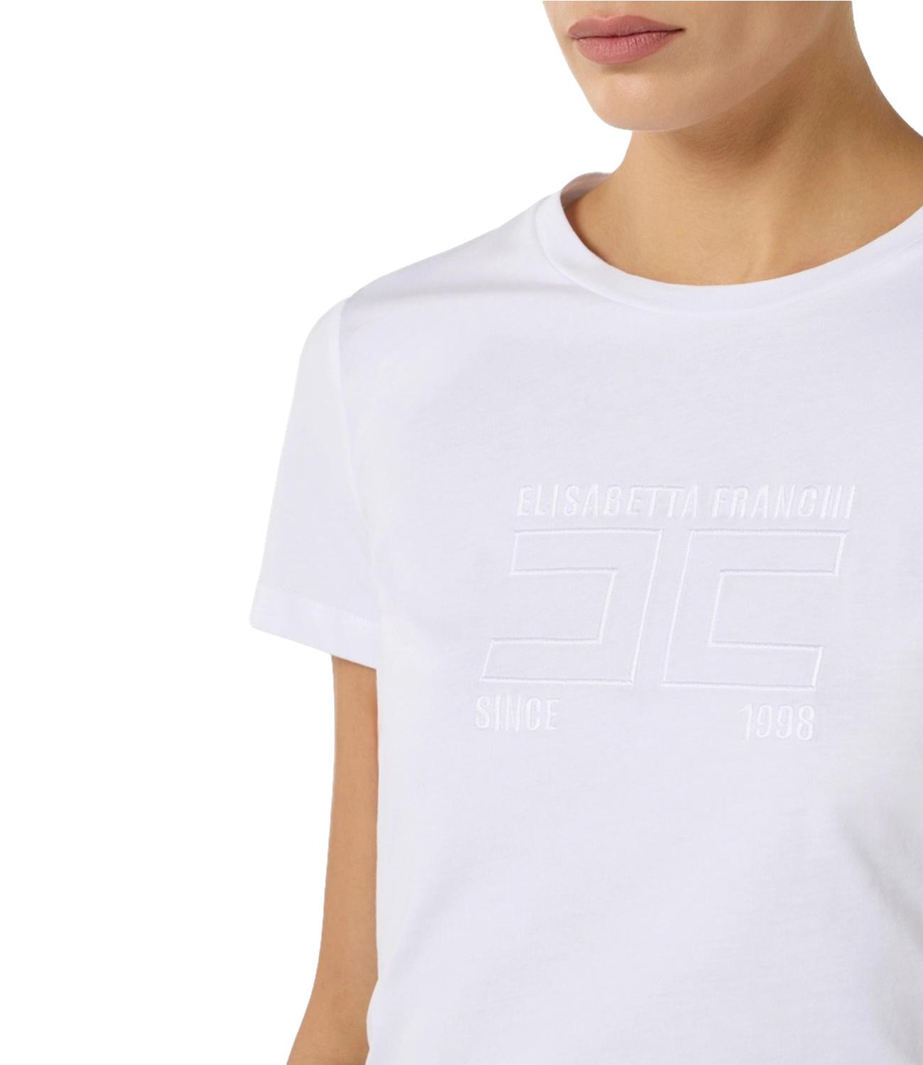 EF t-shirt bianco gesso donna