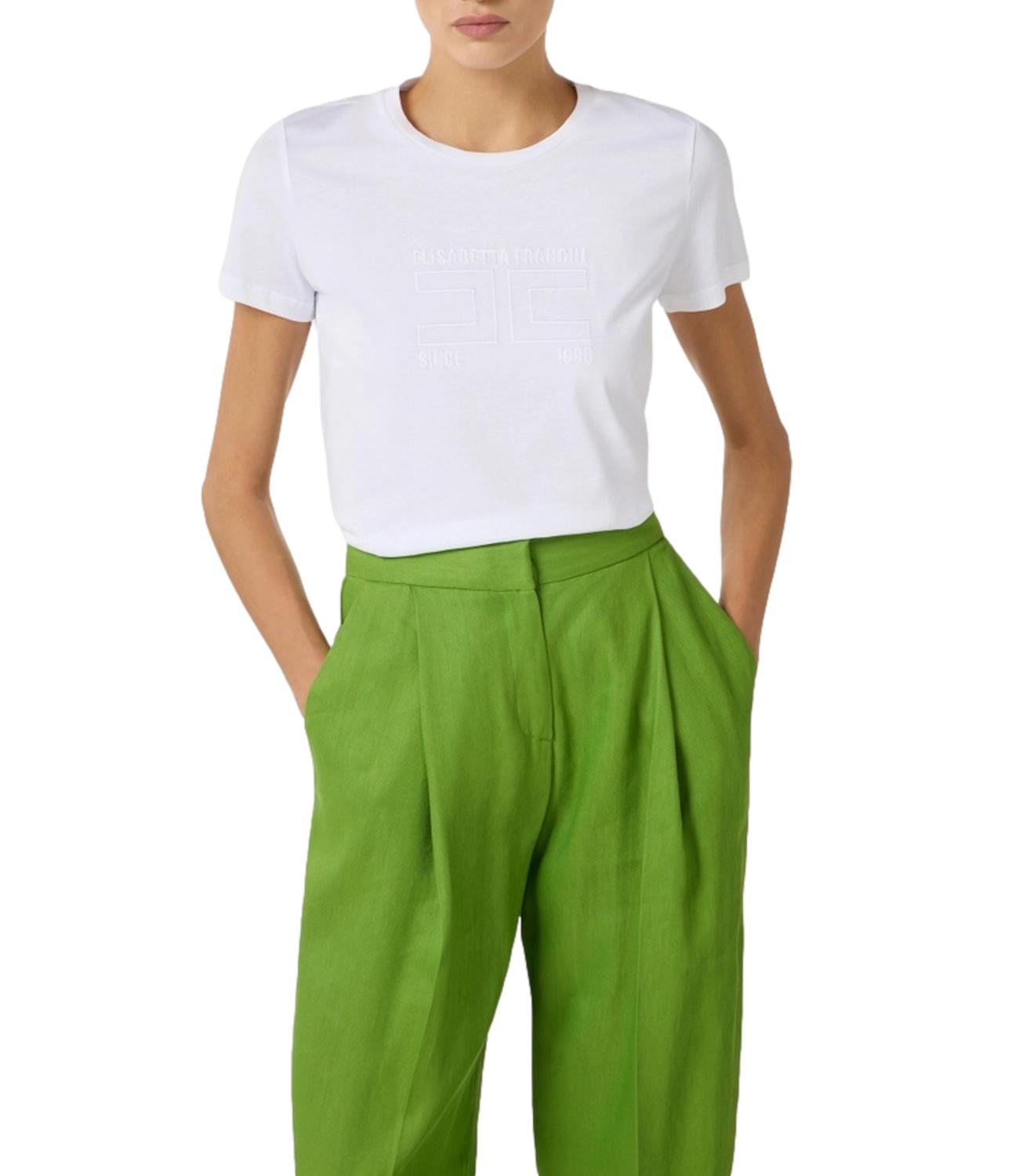 EF t-shirt bianco gesso donna