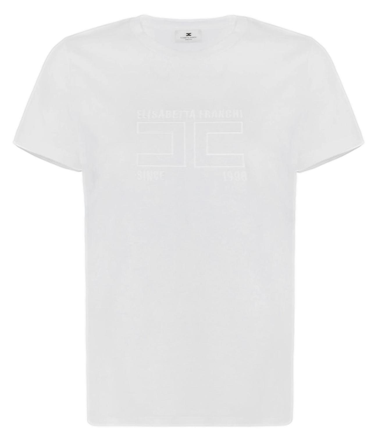EF t-shirt bianco gesso donna