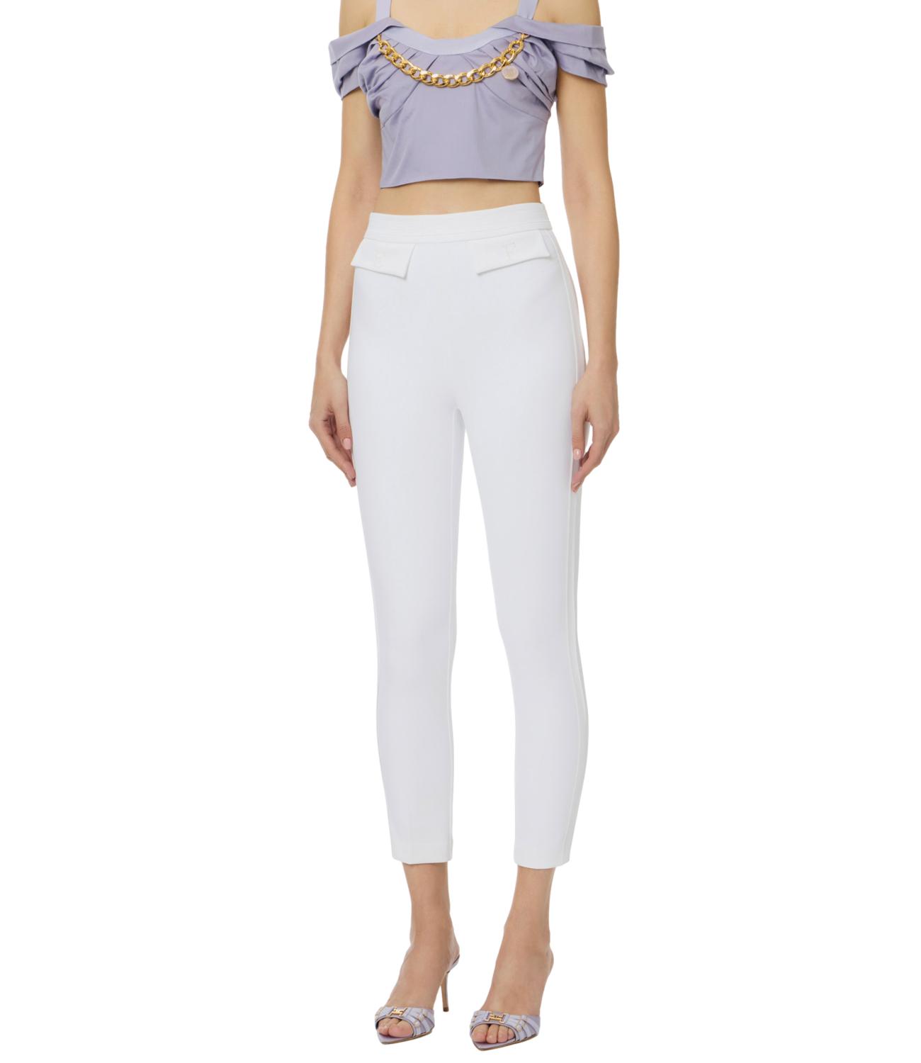 Ef pantalone avorio donna