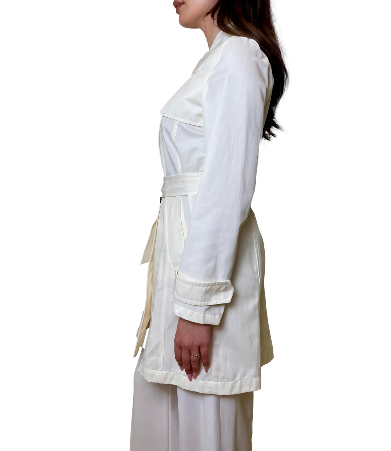 Emme Marella Trench Emmopera Bianco Lana Donna