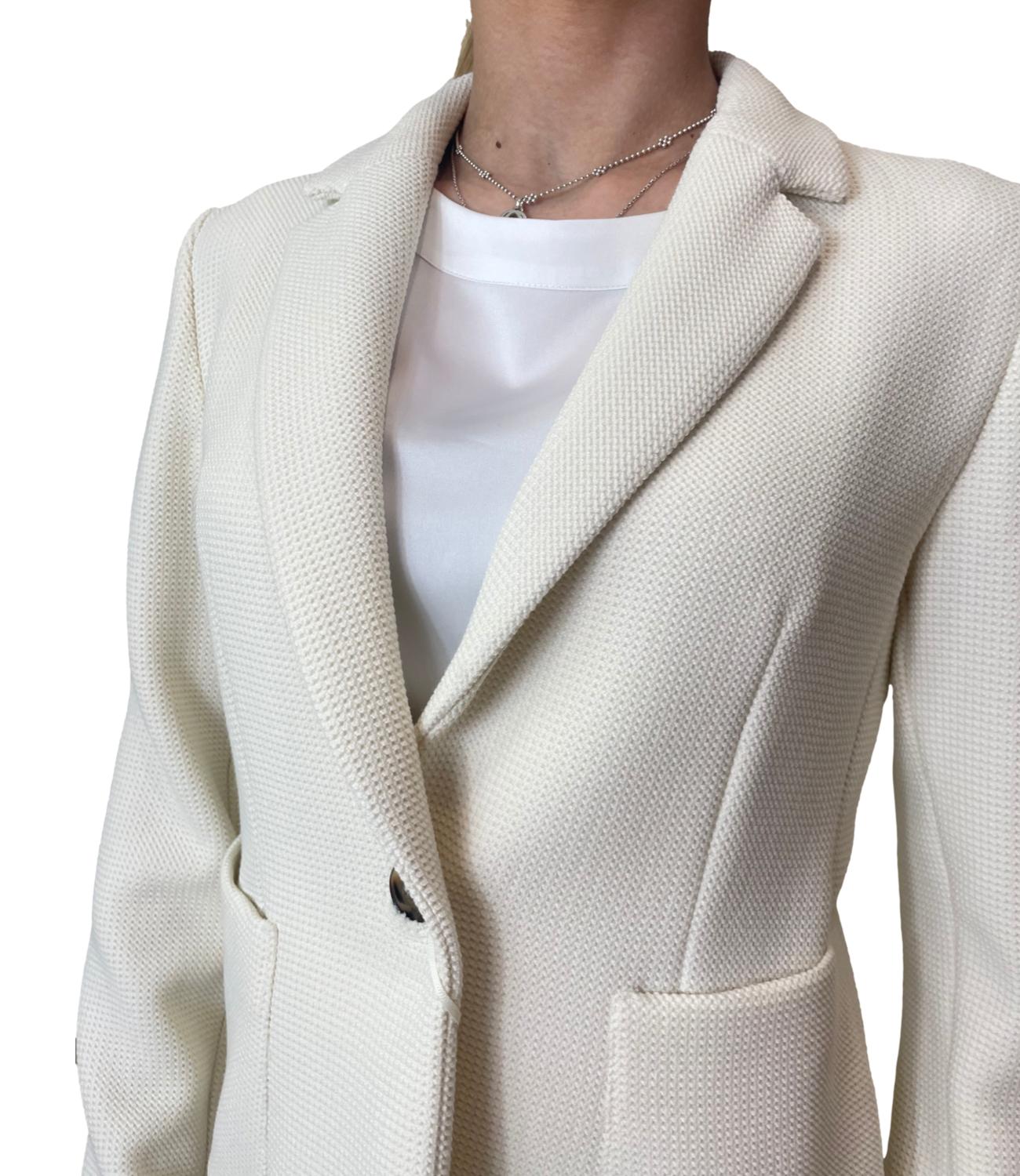 Emme Marella Giacca Emmgennaio Bianco Lana Donna