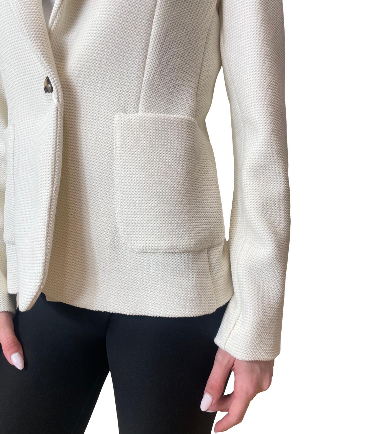 Emme Marella Giacca Emmgennaio Bianco Lana Donna