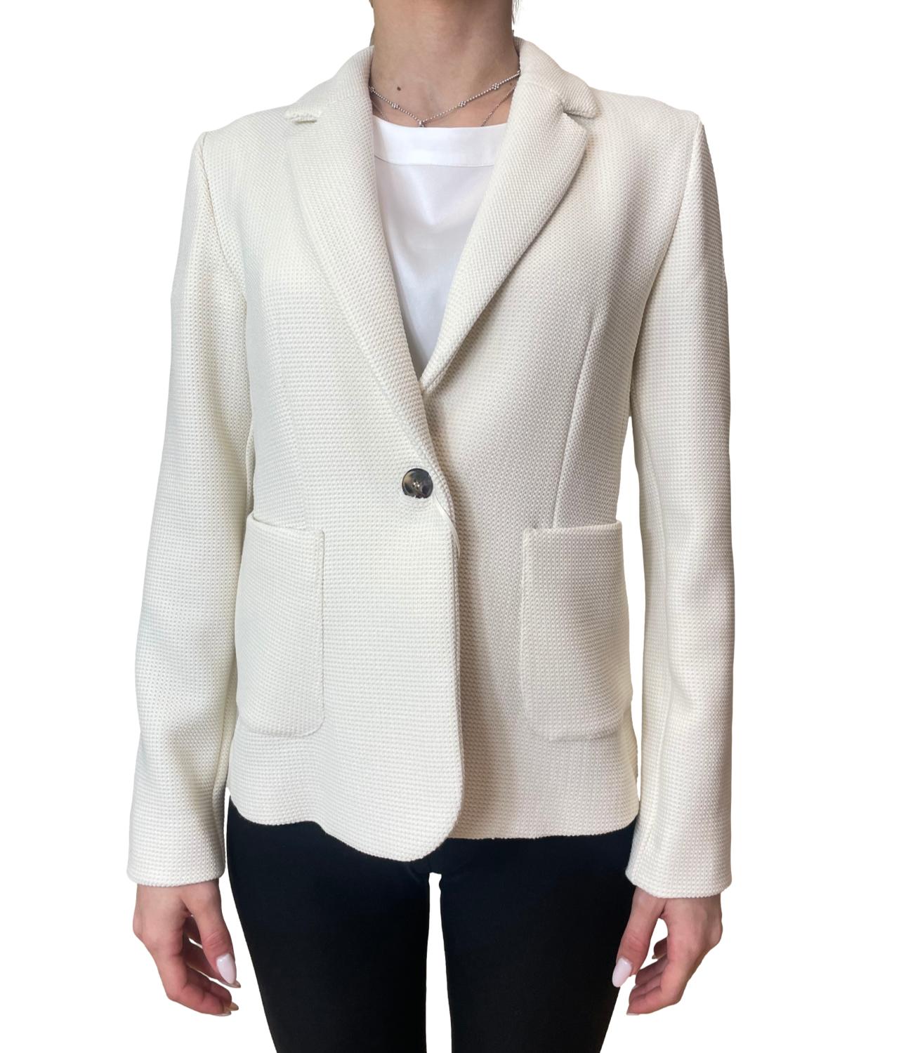 Emme Marella Giacca Emmgennaio Bianco Lana Donna