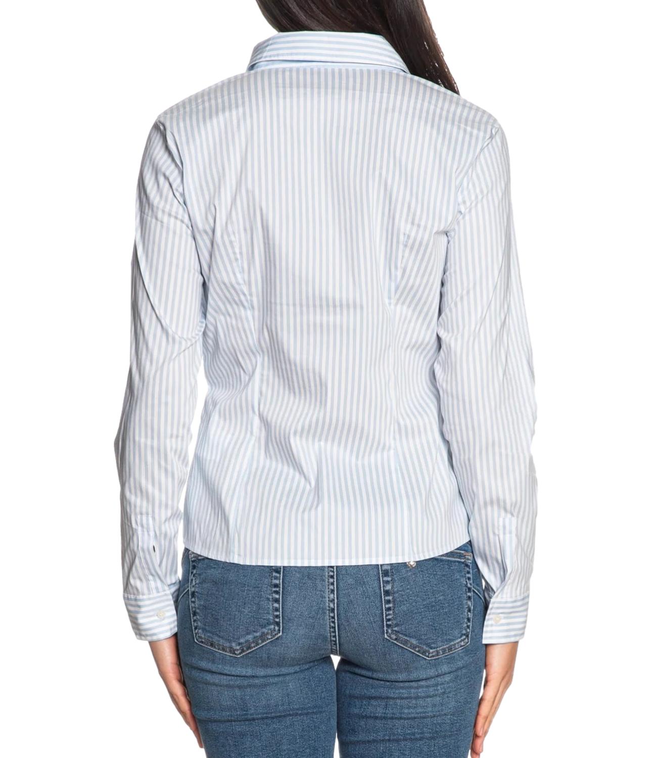 Emme Marella Camicia Emmtempo Riga Azzurra Donna