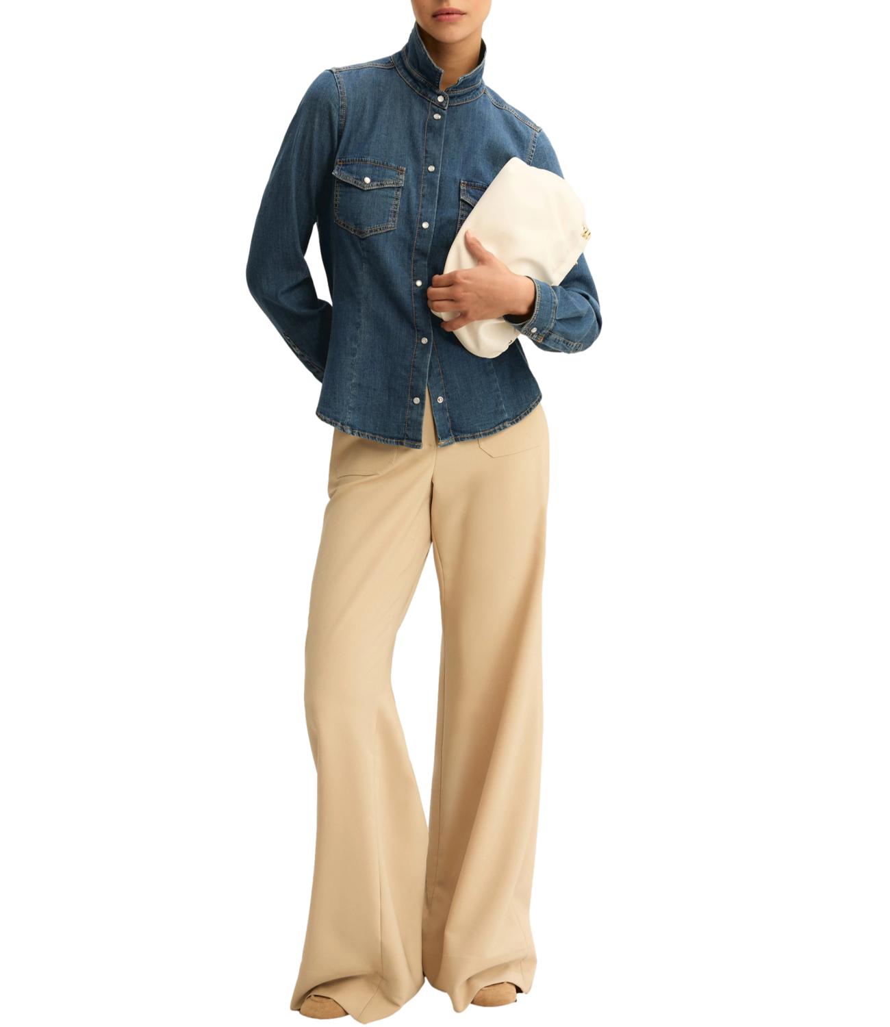 Emme Marella Camicia Emmcapanna Blue Jeans Donna