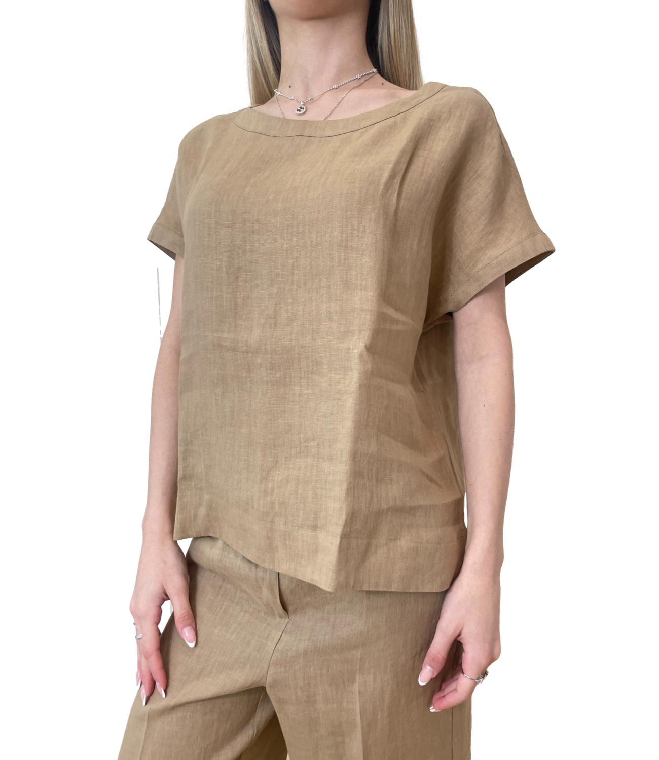 Emme Marella camicia Emmgeyser ecru donna